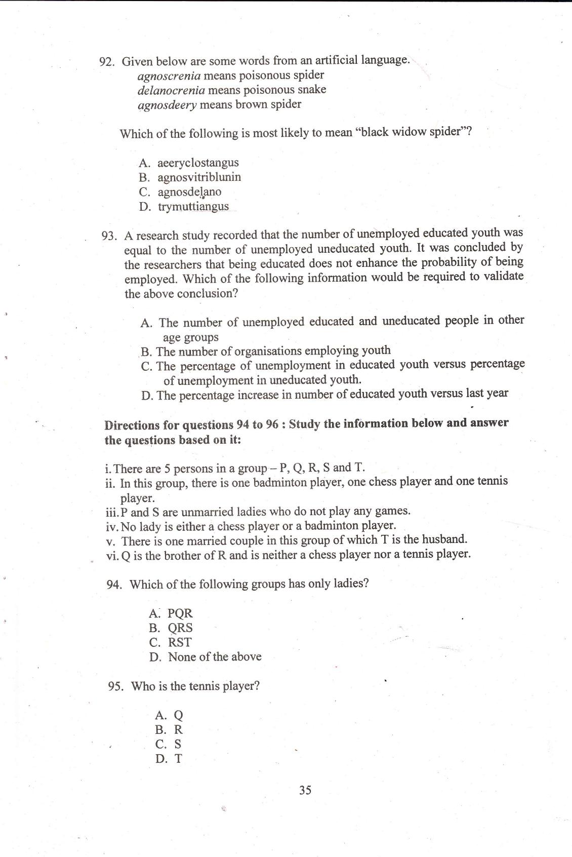 IIFT 2014 Question Paper - Page 37