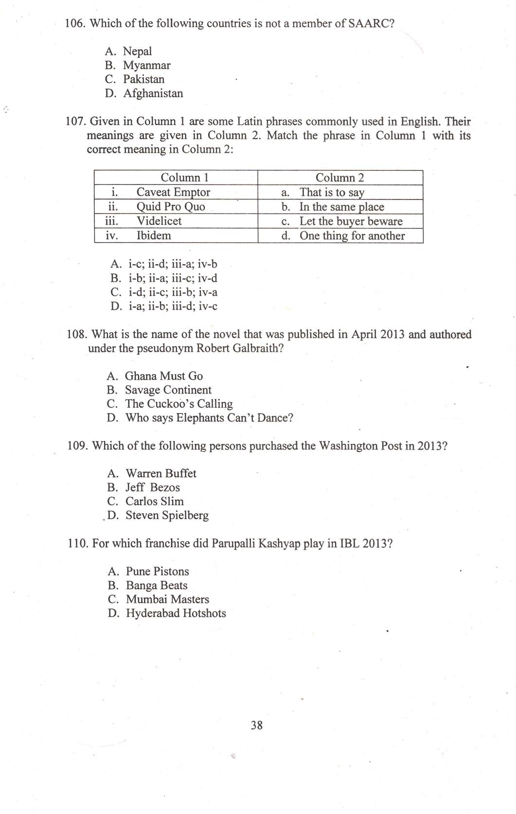 IIFT 2014 Question Paper - Page 40