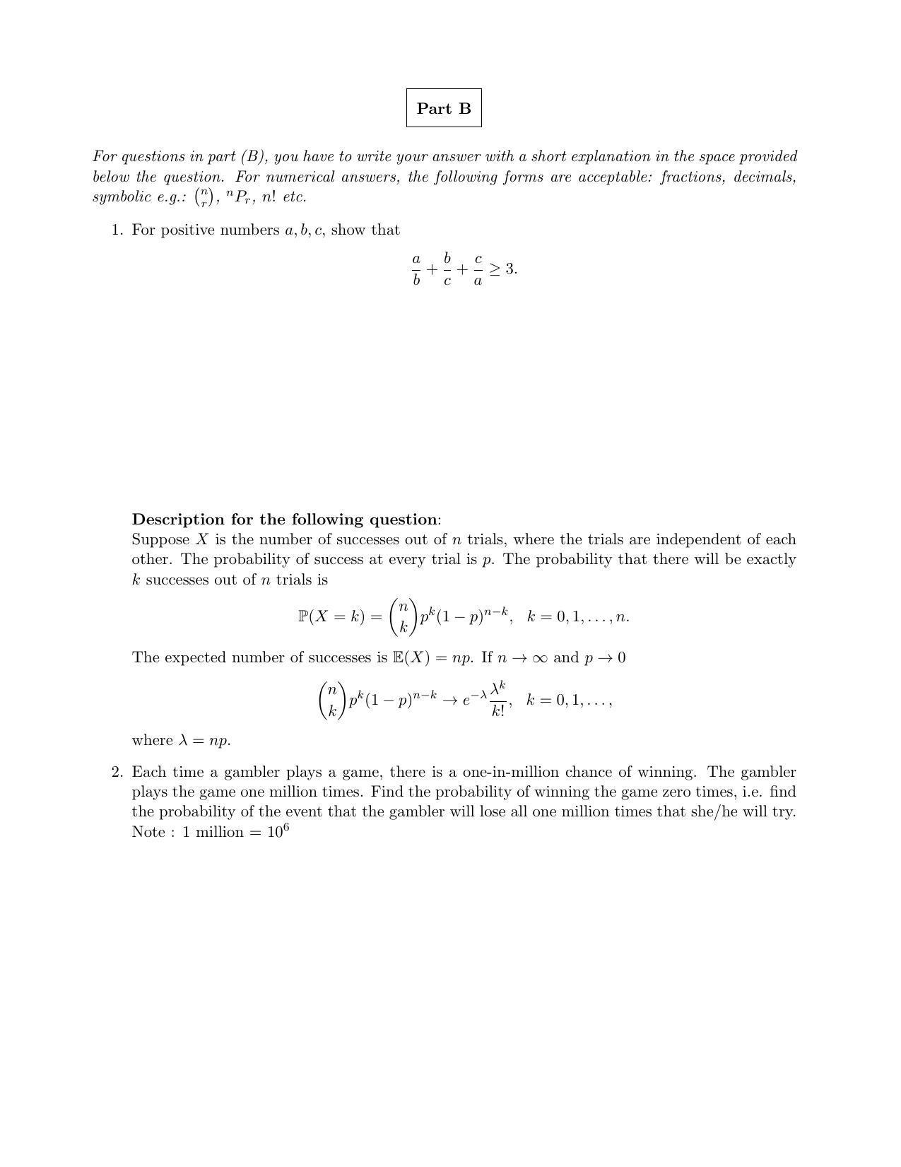 CMI Entrance Exam 2019 Question Paper MSc Data Science - Page 11