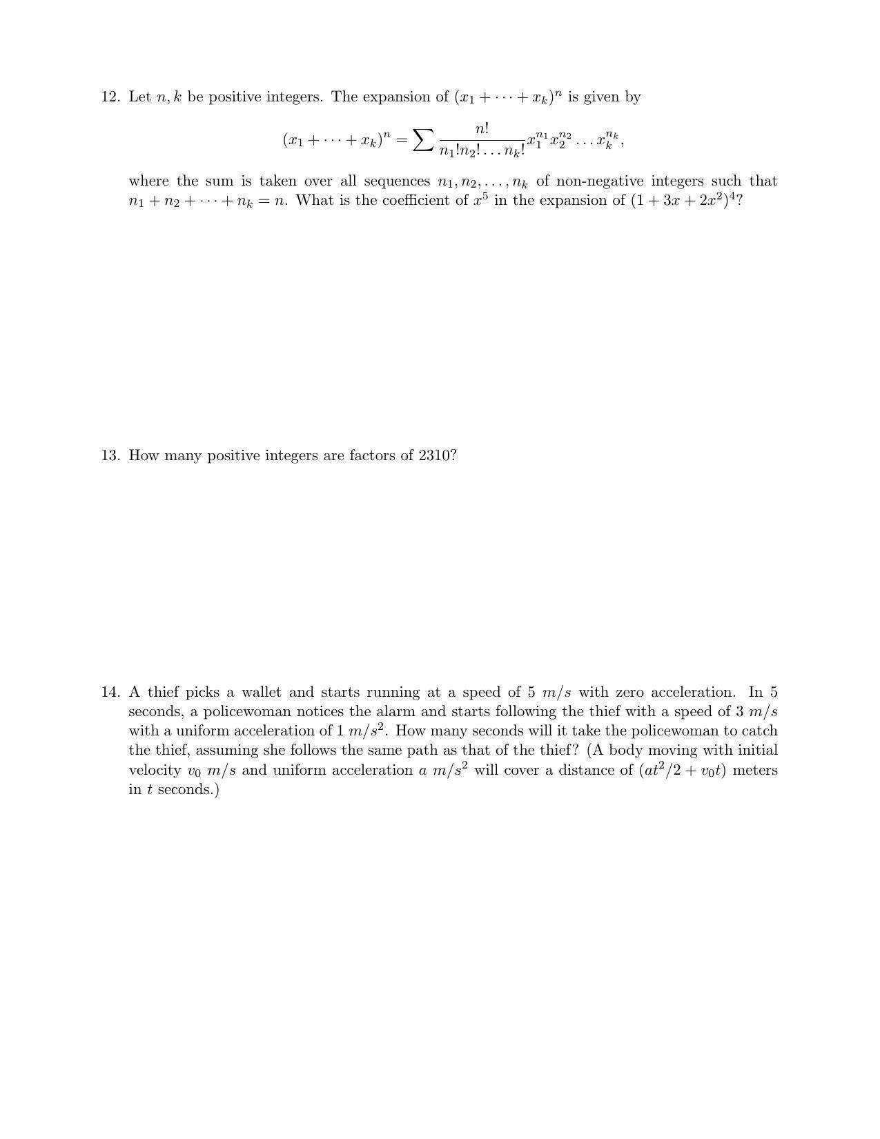 CMI Entrance Exam 2019 Question Paper MSc Data Science - Page 15