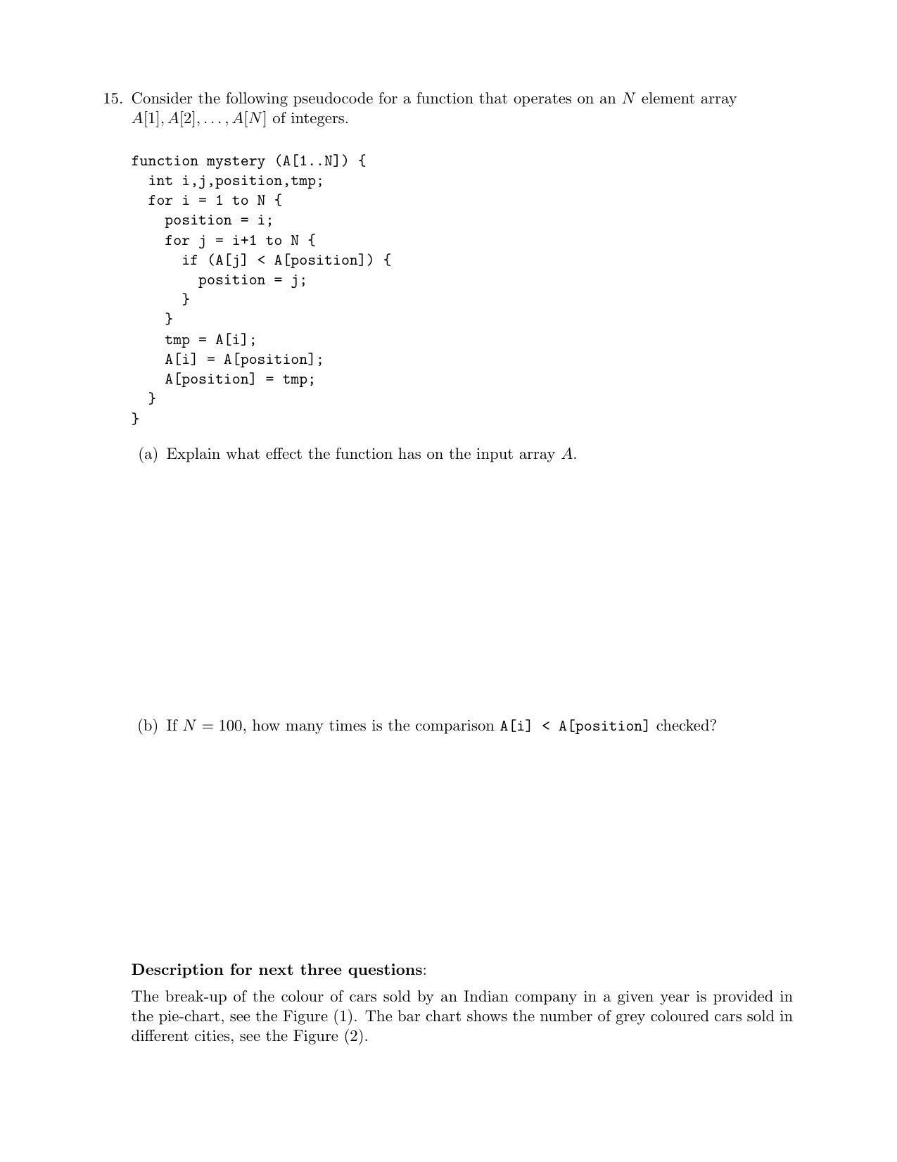 CMI Entrance Exam 2019 Question Paper MSc Data Science - Page 16