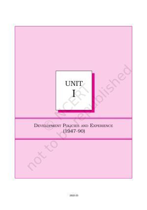 NCERT Book for Class 11 Economics (Indian Economics) Chapter 1 Indian Economy on the Eve of Independence