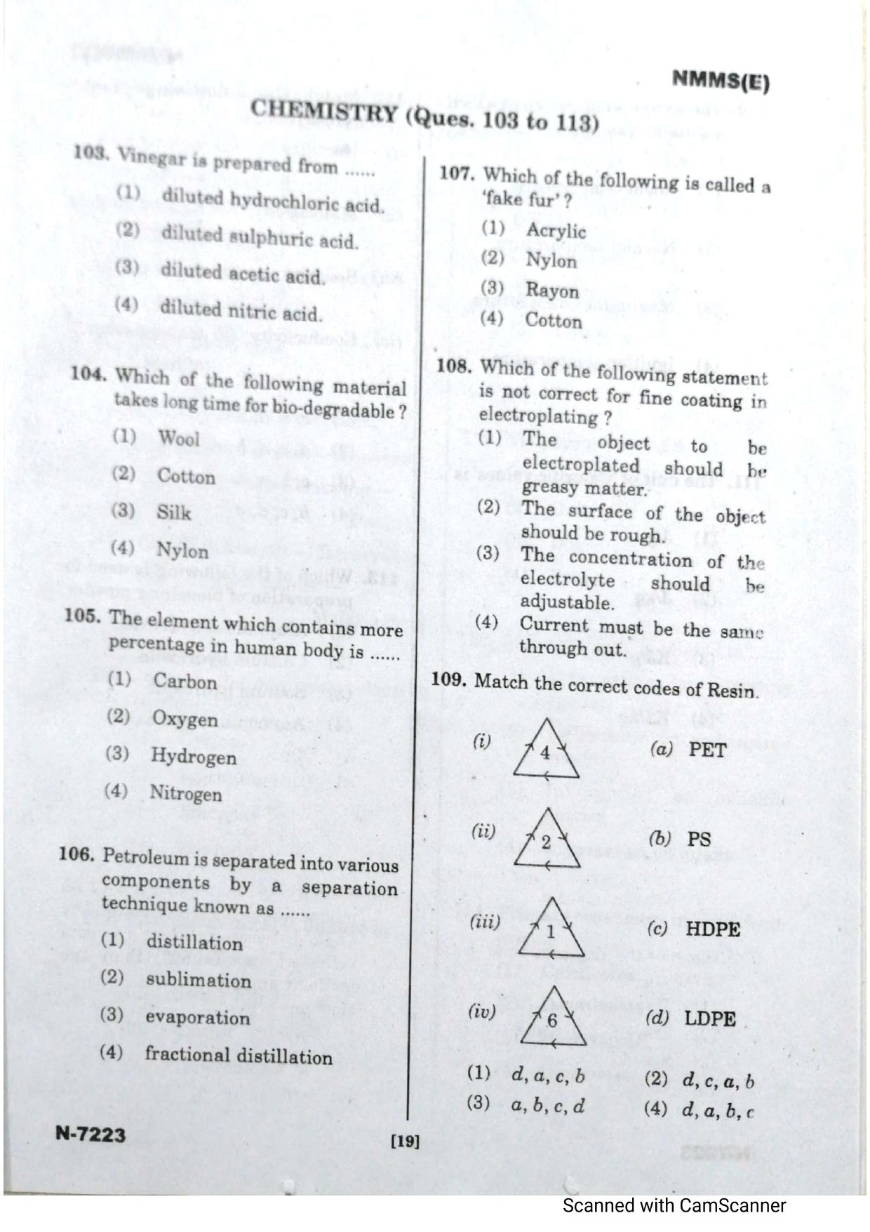 Telangana NMMS Dec 2023 English Question Paper - Page 17