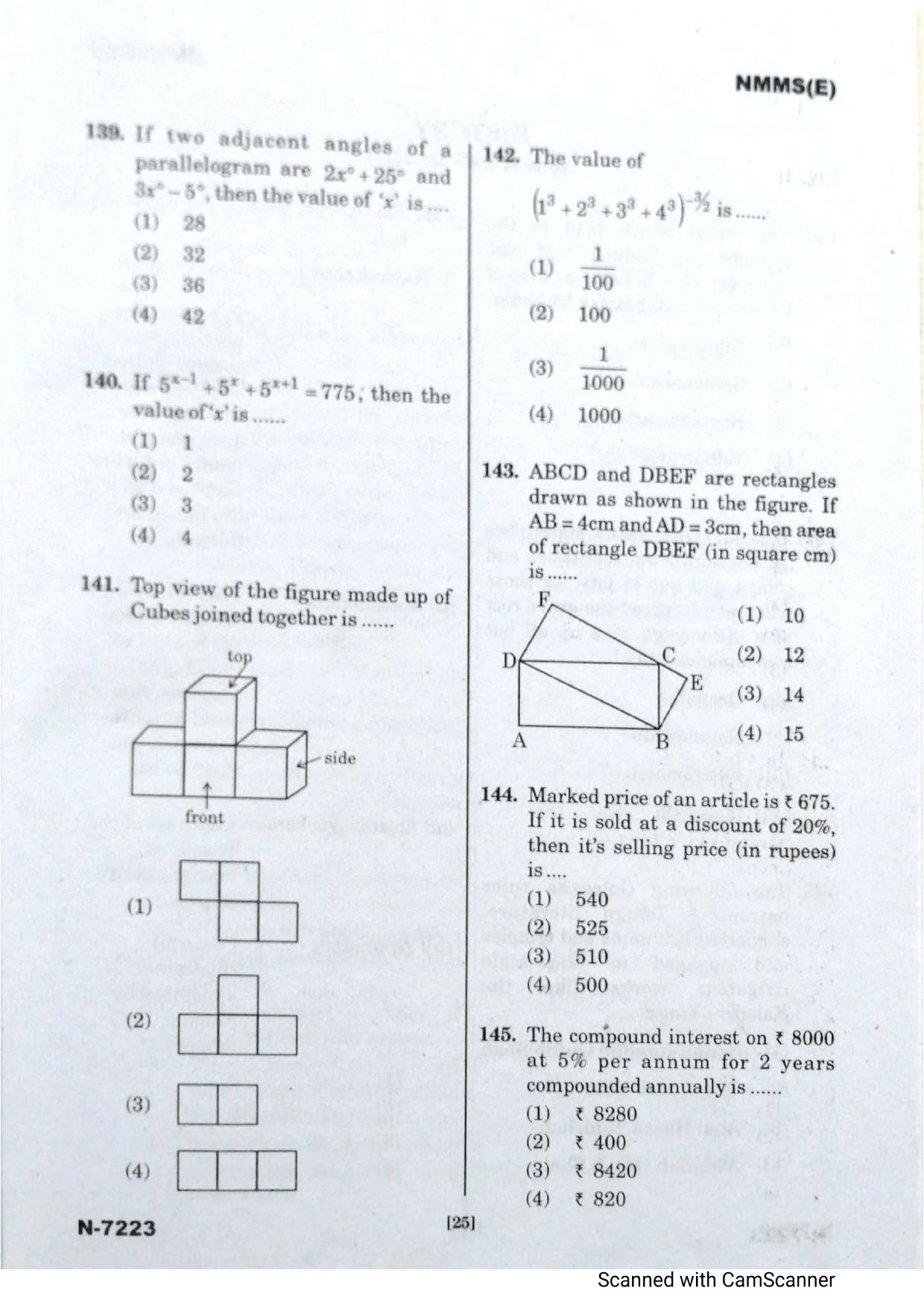 Telangana NMMS Dec 2023 English Question Paper - Page 23