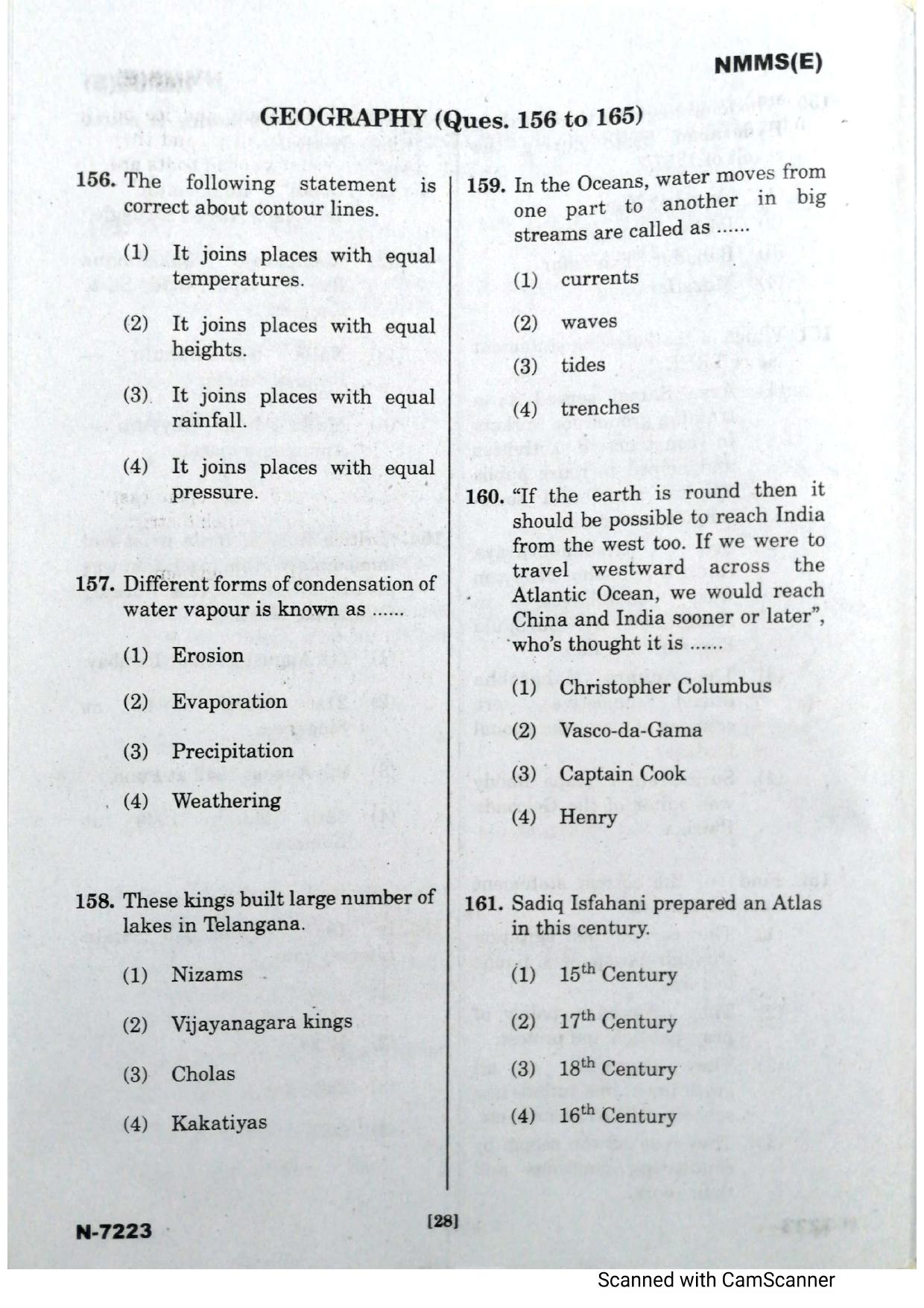Telangana NMMS Dec 2023 English Question Paper - Page 26