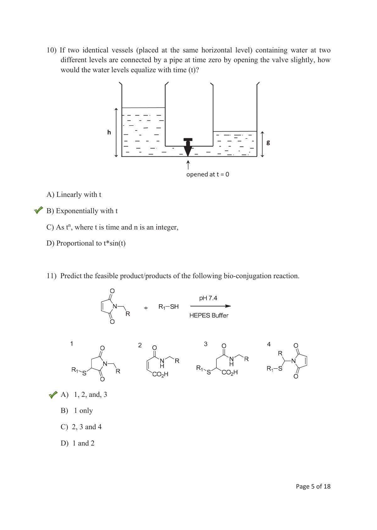 TIFR GS 2018 Chemistry Question Paper - Page 6