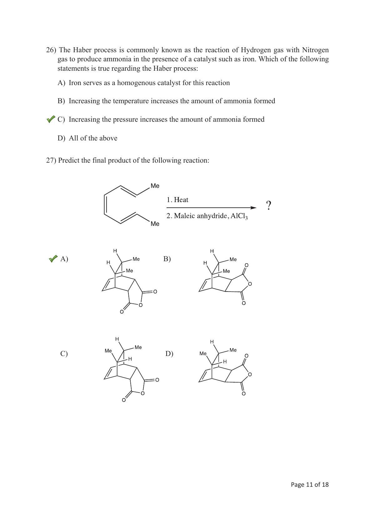 TIFR GS 2018 Chemistry Question Paper - Page 12