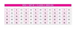 SOF NCO 2023  Class 2 SET B Answer Key 