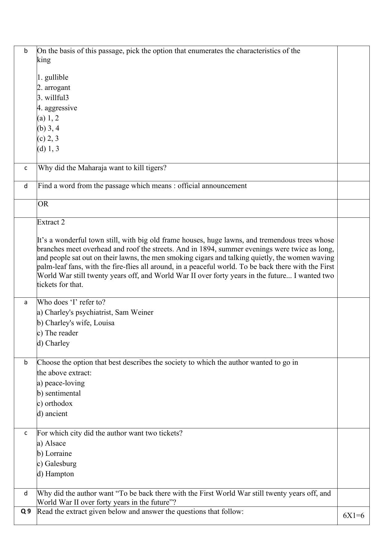 Edudel Class 12 English Sample Question Paper - Page 8
