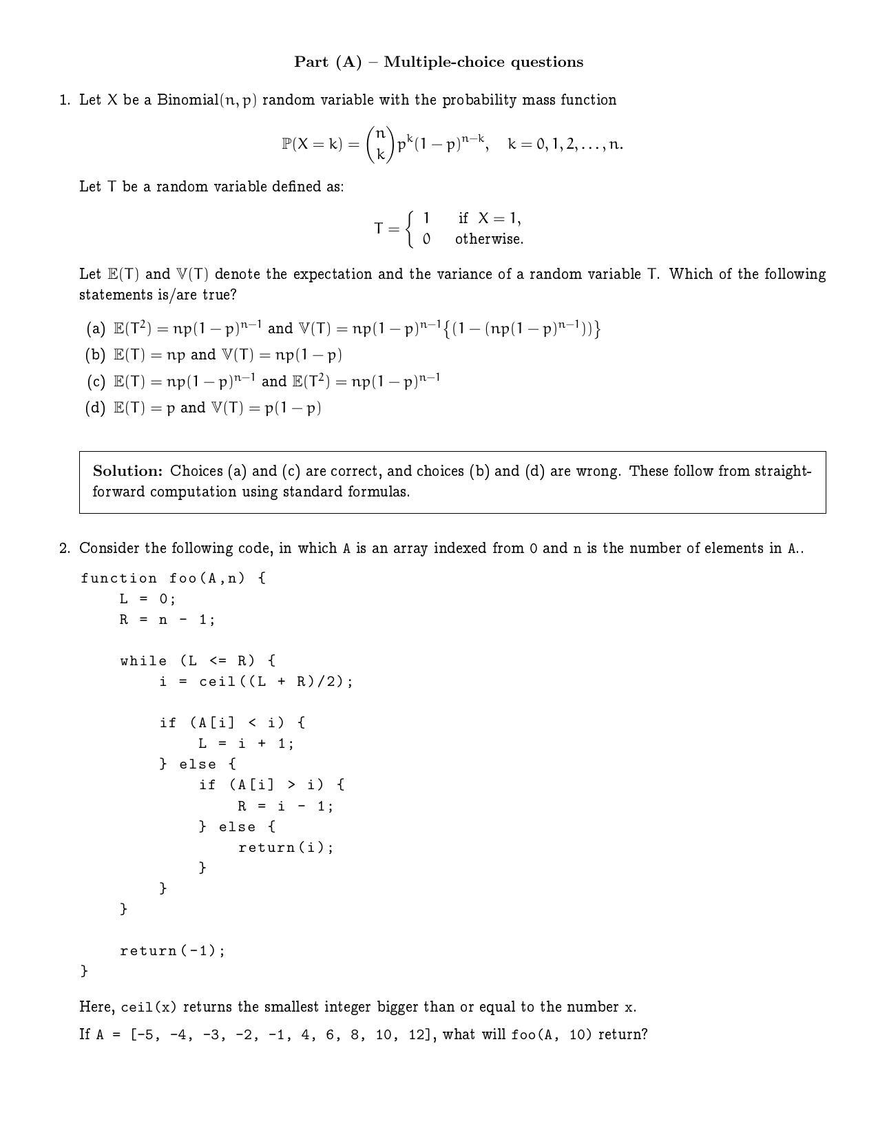 CMI Entrance Exam 2022 Solutions MSc Data Science - Page 2