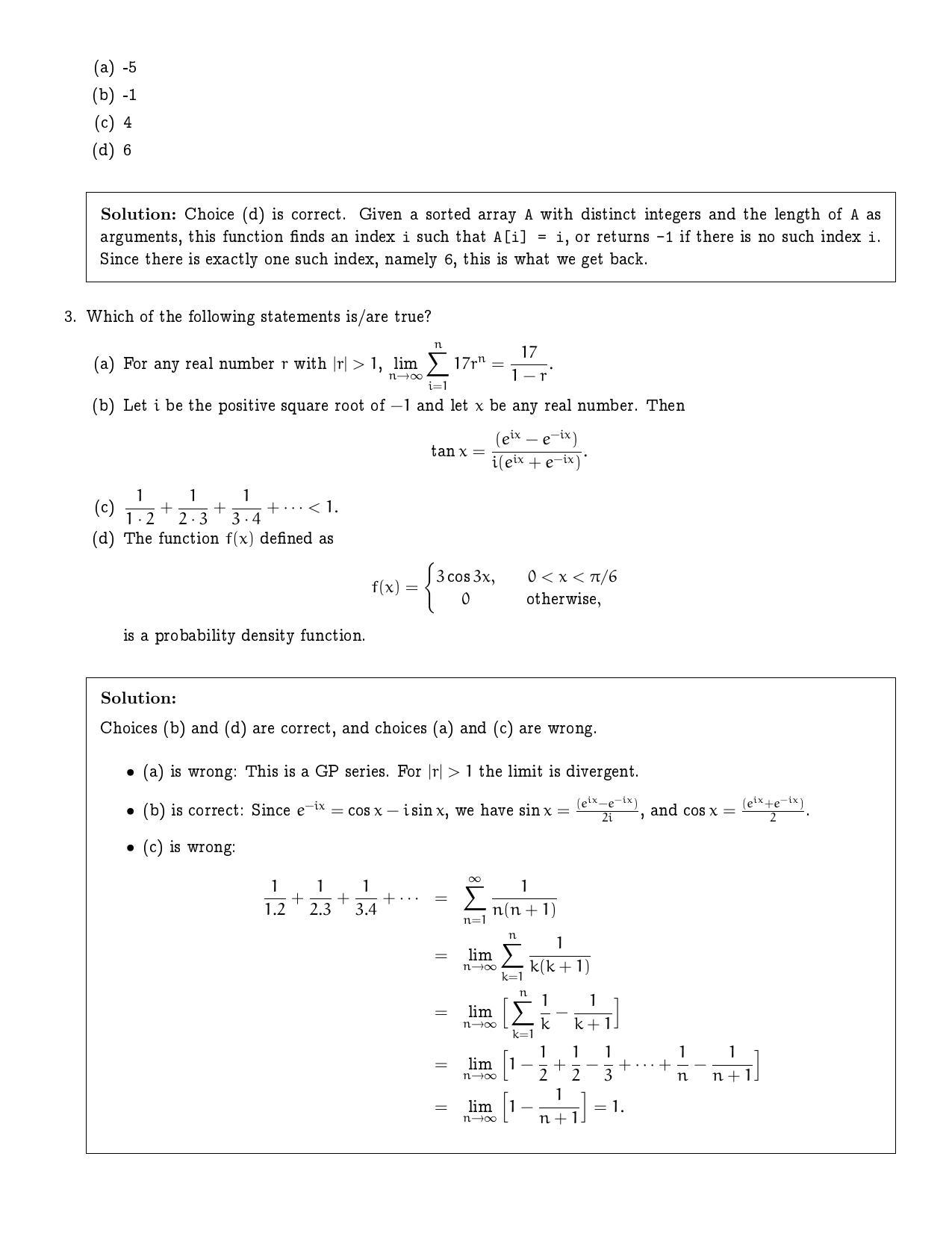 CMI Entrance Exam 2022 Solutions MSc Data Science - Page 3