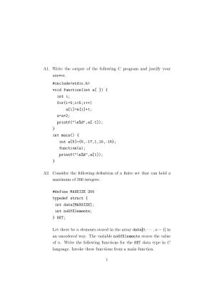 ISI Admission Test JRF in Computer Science (CSA) 2024 Sample Paper