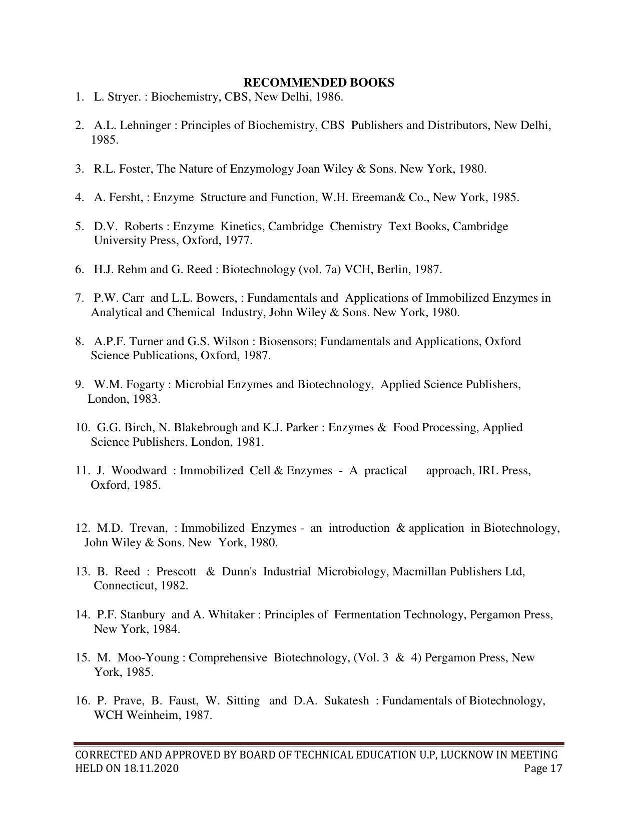 SYLLABUS FOR FIRST SEMESTER SESSION (2020-2021) - TWO SEMESTER POST GRADUATE DIPLOMA COURSE IN BIOTECHNOLOGY (TISSUE CULTURE - Page 19