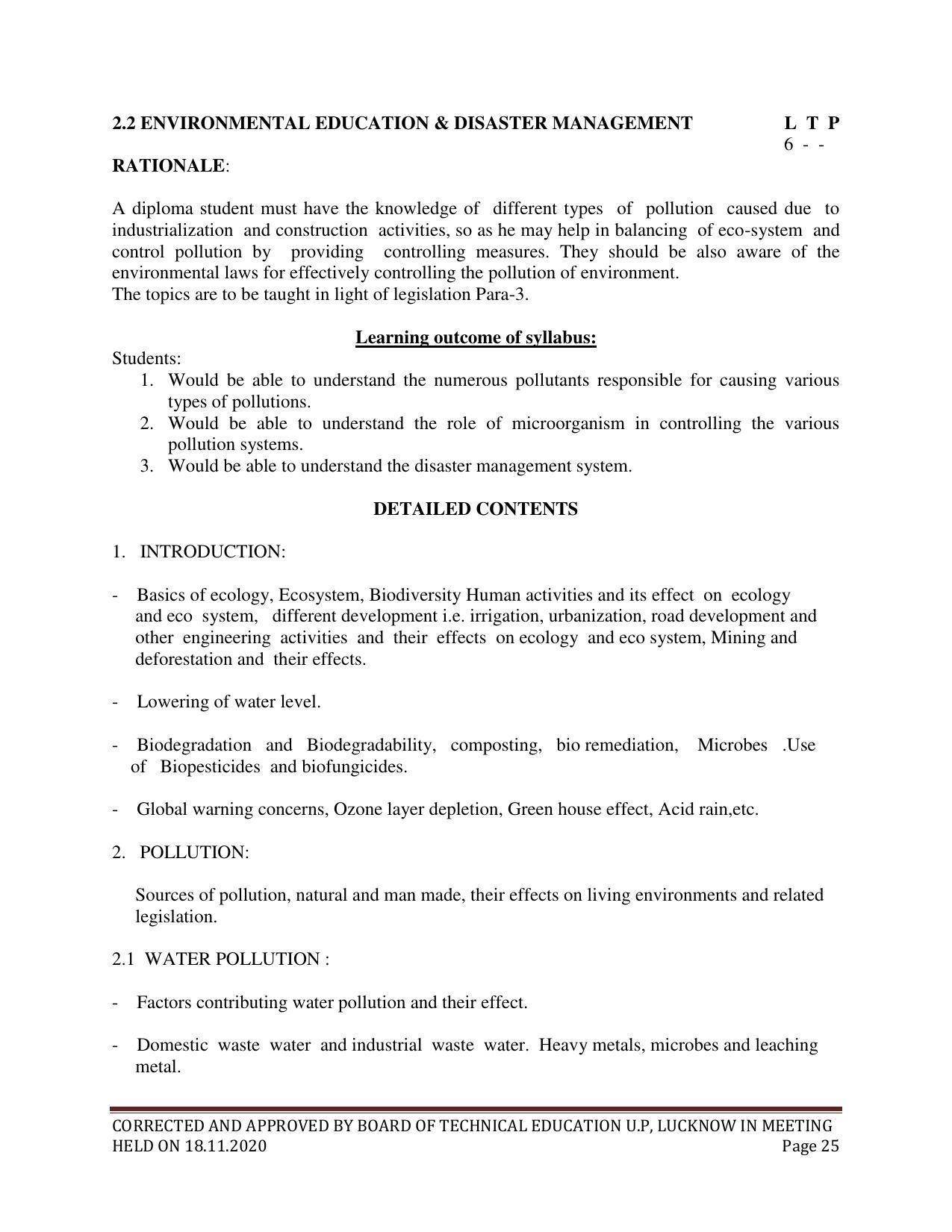 SYLLABUS FOR FIRST SEMESTER SESSION (2020-2021) - TWO SEMESTER POST GRADUATE DIPLOMA COURSE IN BIOTECHNOLOGY (TISSUE CULTURE - Page 27