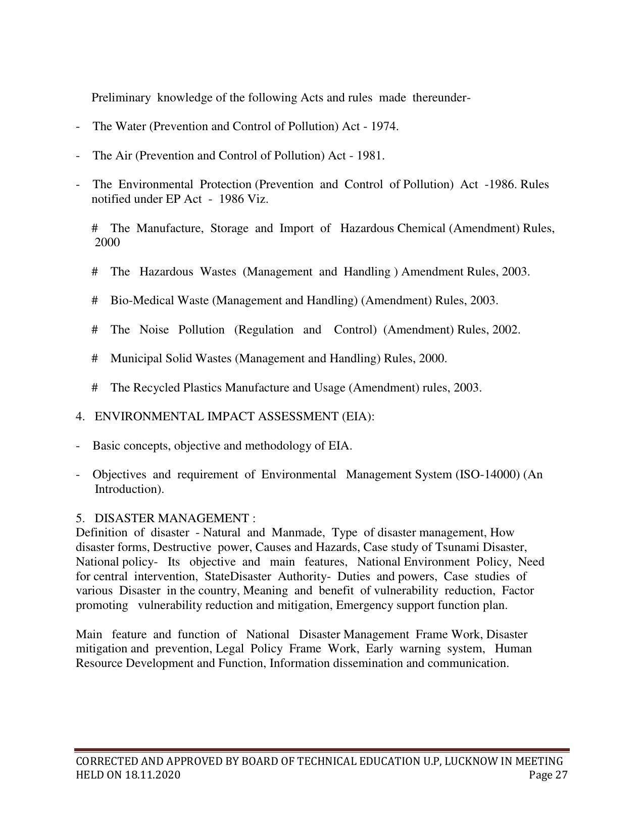 SYLLABUS FOR FIRST SEMESTER SESSION (2020-2021) - TWO SEMESTER POST GRADUATE DIPLOMA COURSE IN BIOTECHNOLOGY (TISSUE CULTURE - Page 29