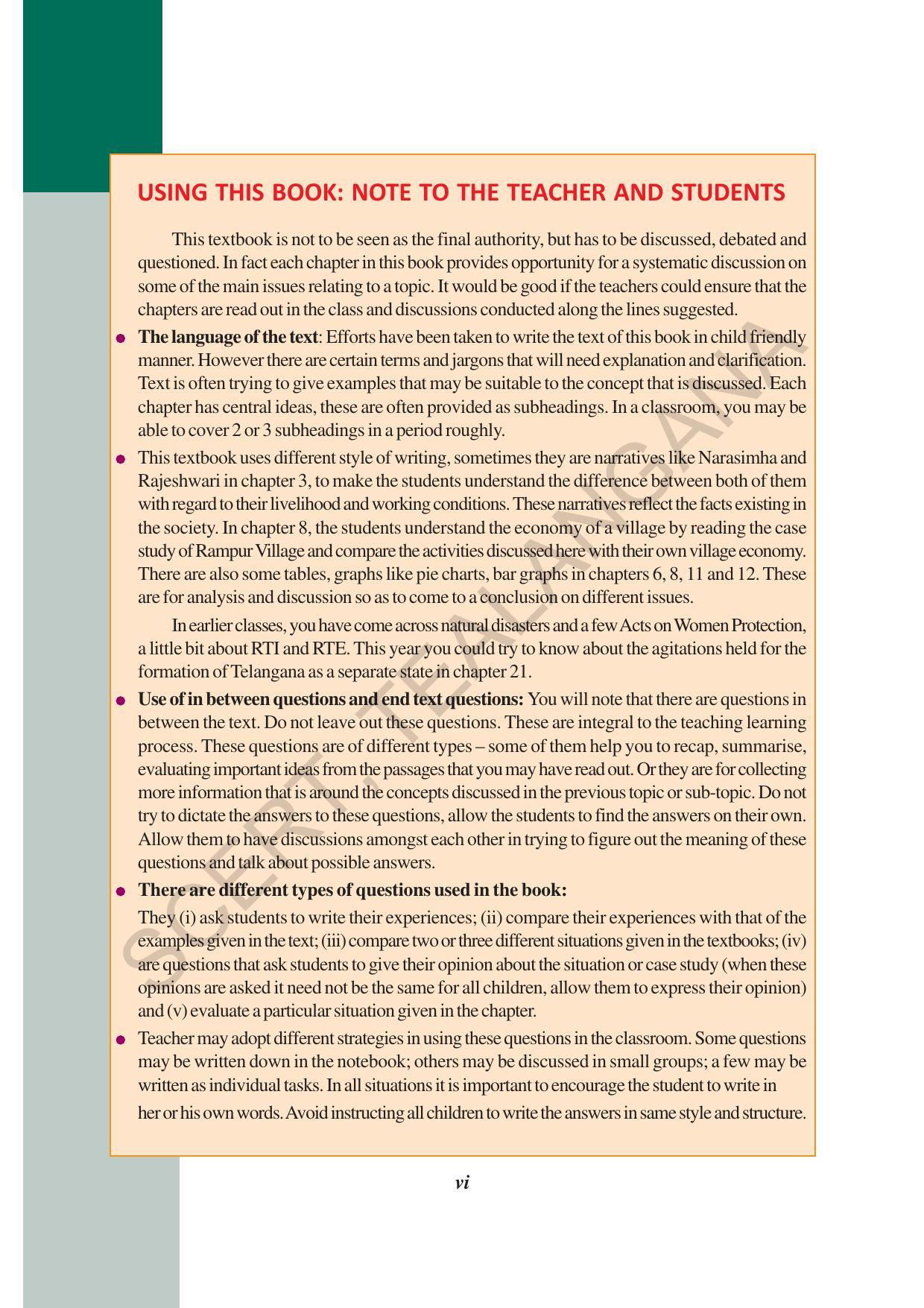 TS SCERT Class 10 Social Science (English Medium) Text Book - Page 8