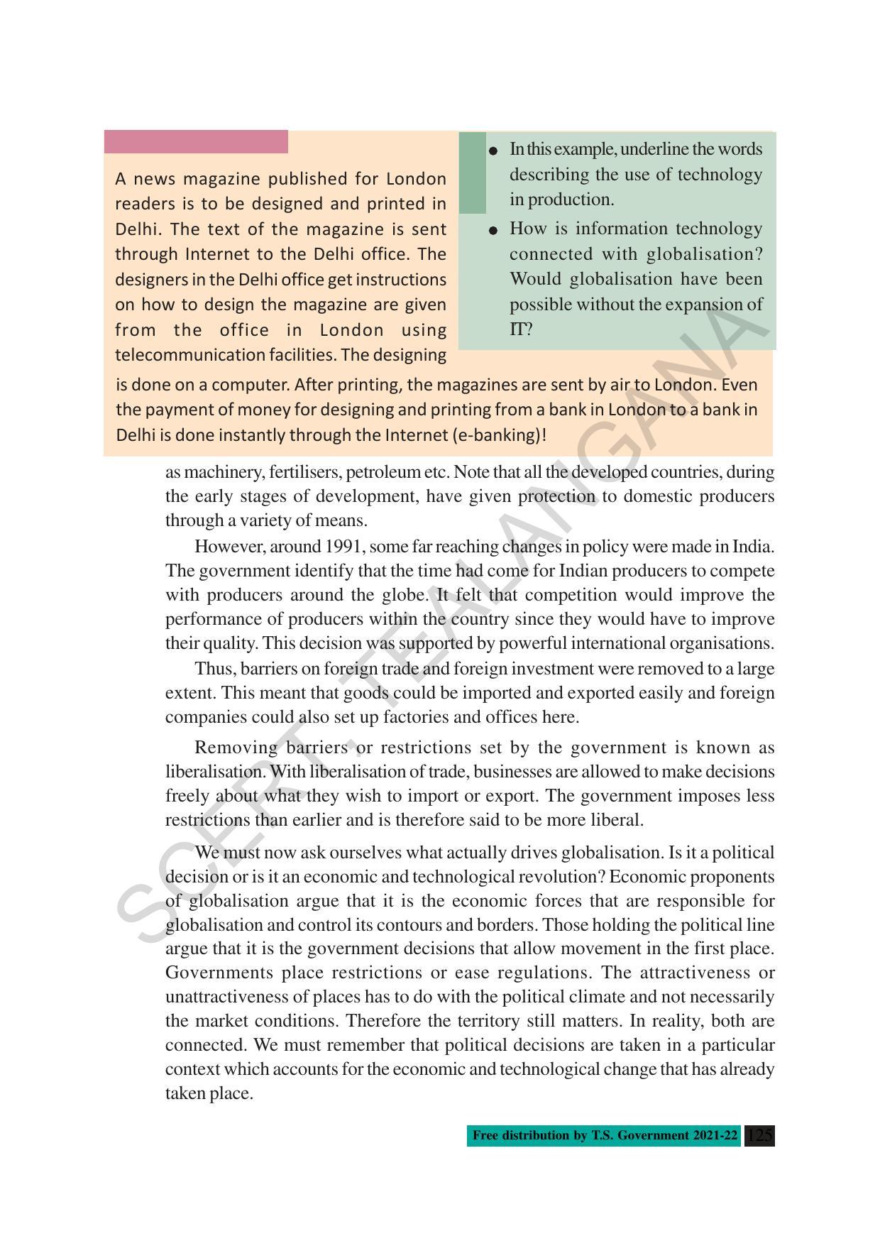TS SCERT Class 10 Social Science (English Medium) Text Book - Page 137