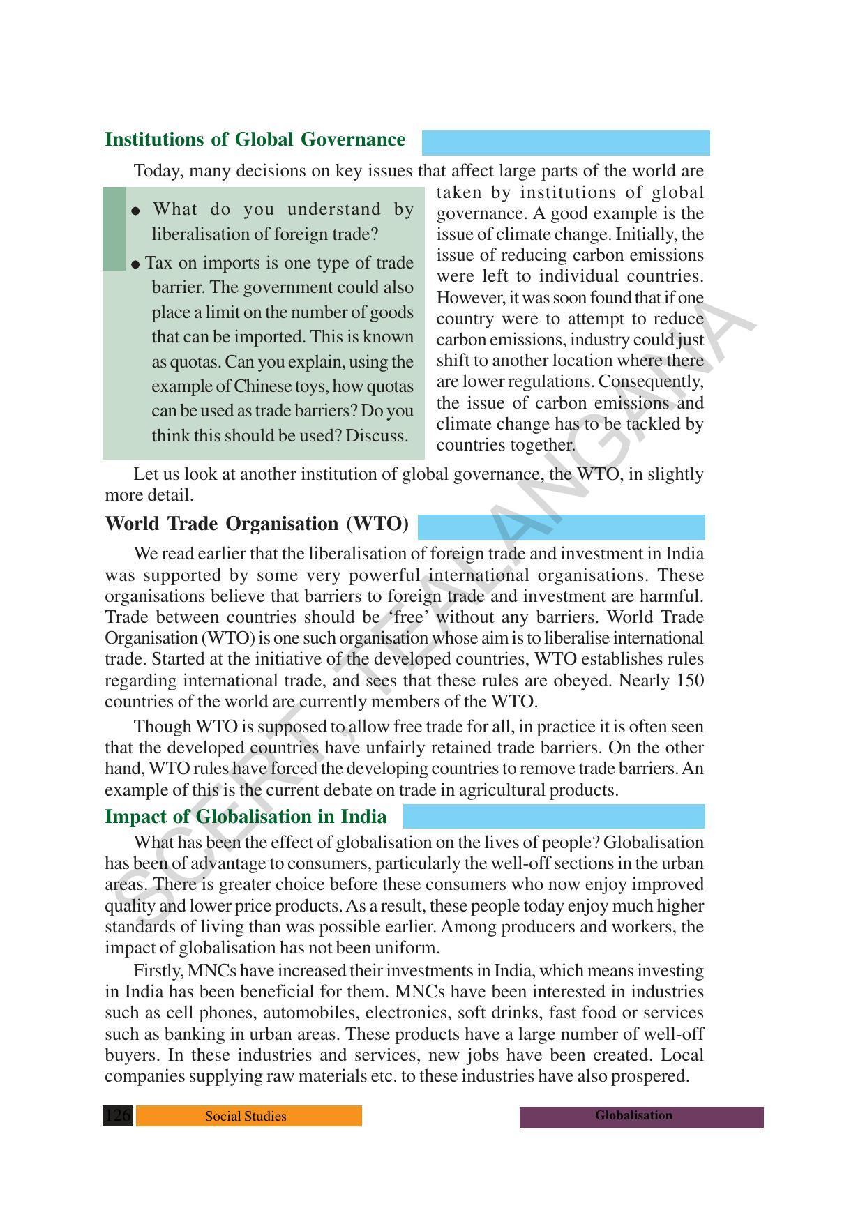 TS SCERT Class 10 Social Science (English Medium) Text Book - Page 138