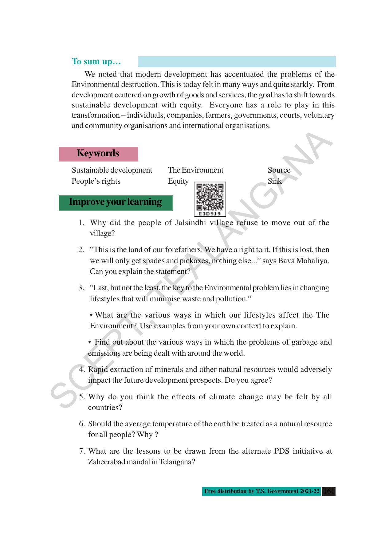 TS SCERT Class 10 Social Science (English Medium) Text Book - Page 173