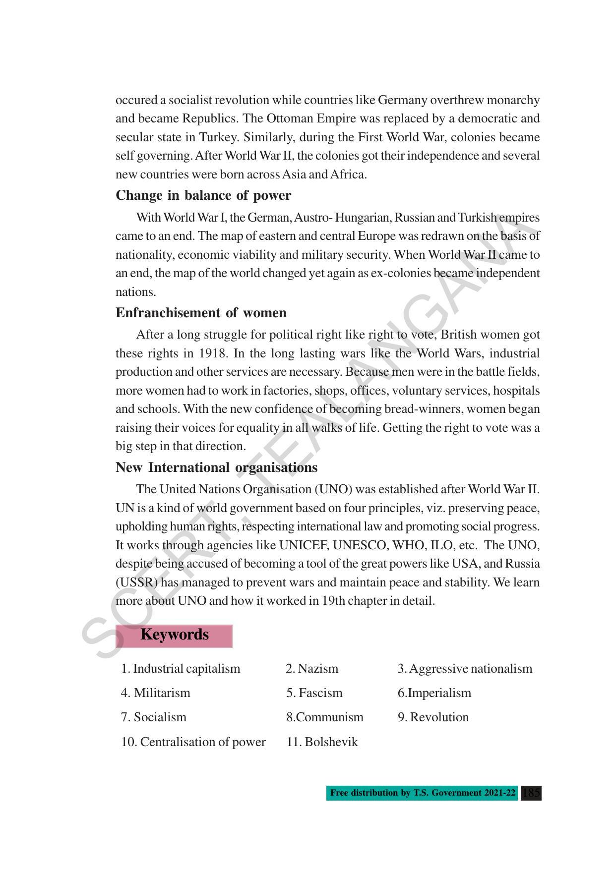 TS SCERT Class 10 Social Science (English Medium) Text Book - Page 197