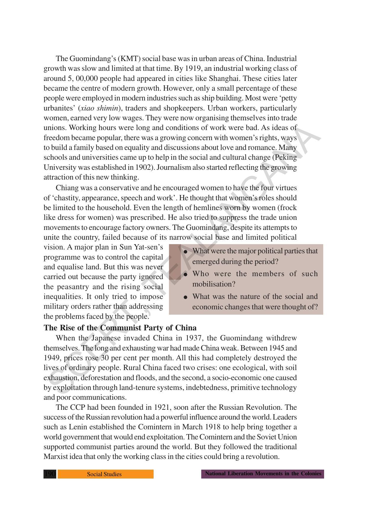 TS SCERT Class 10 Social Science (English Medium) Text Book - Page 202