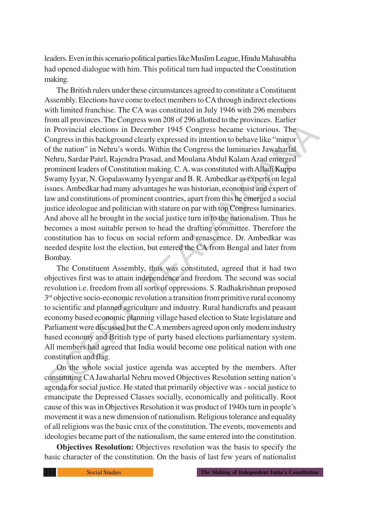 TS SCERT Class 10 Social Science (English Medium) Text Book - Page 226