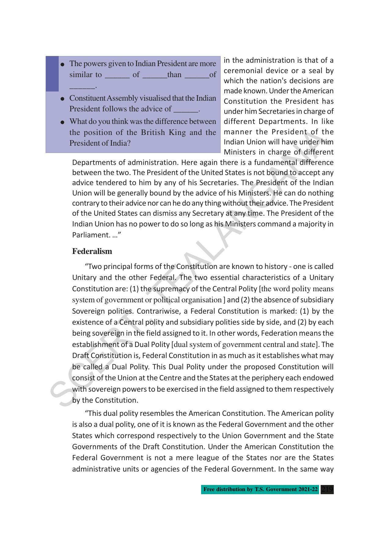 TS SCERT Class 10 Social Science (English Medium) Text Book - Page 231