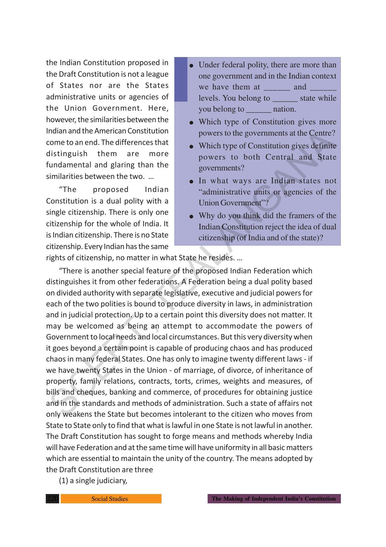 TS SCERT Class 10 Social Science (English Medium) Text Book - Page 232