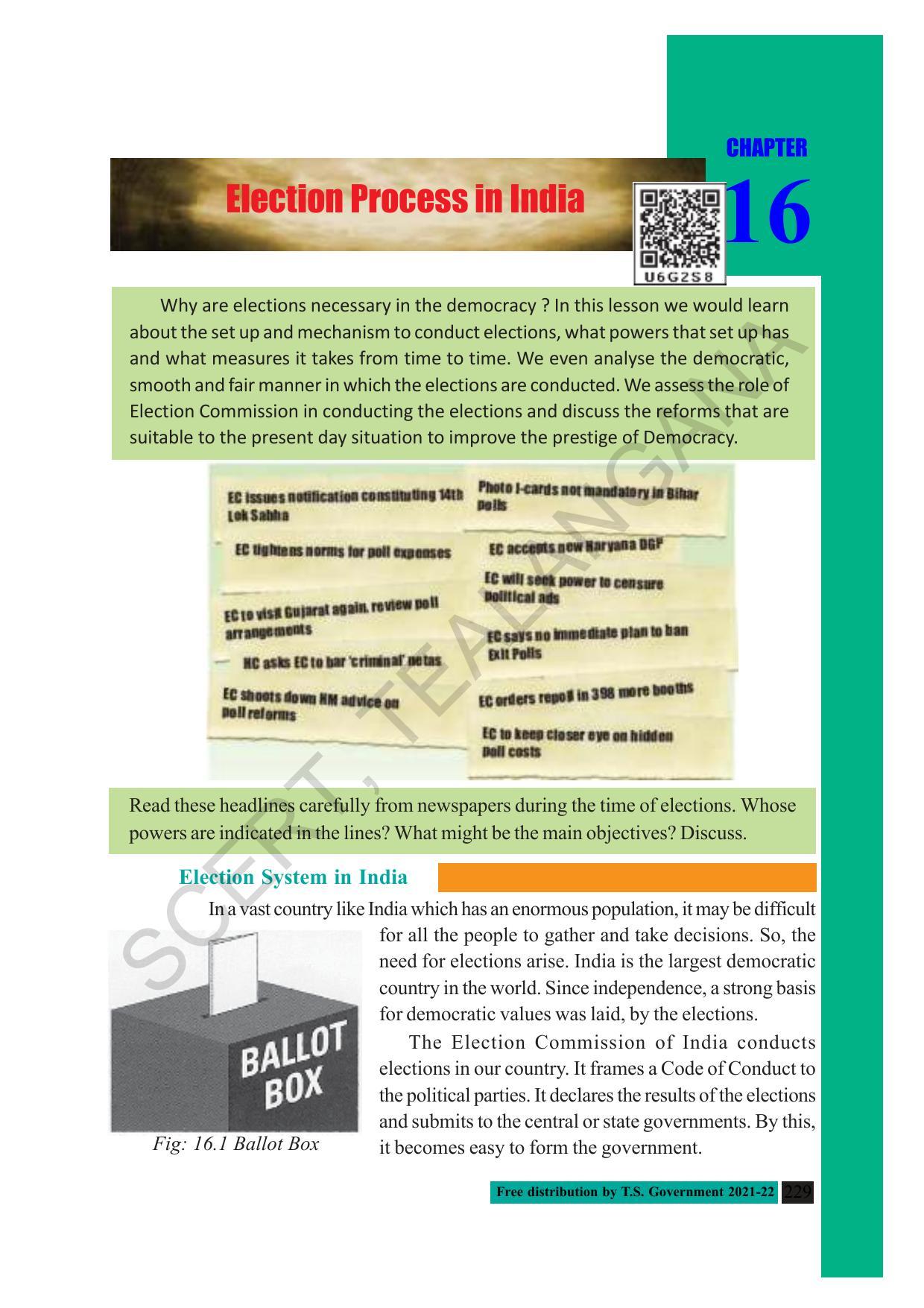 TS SCERT Class 10 Social Science (English Medium) Text Book - Page 241