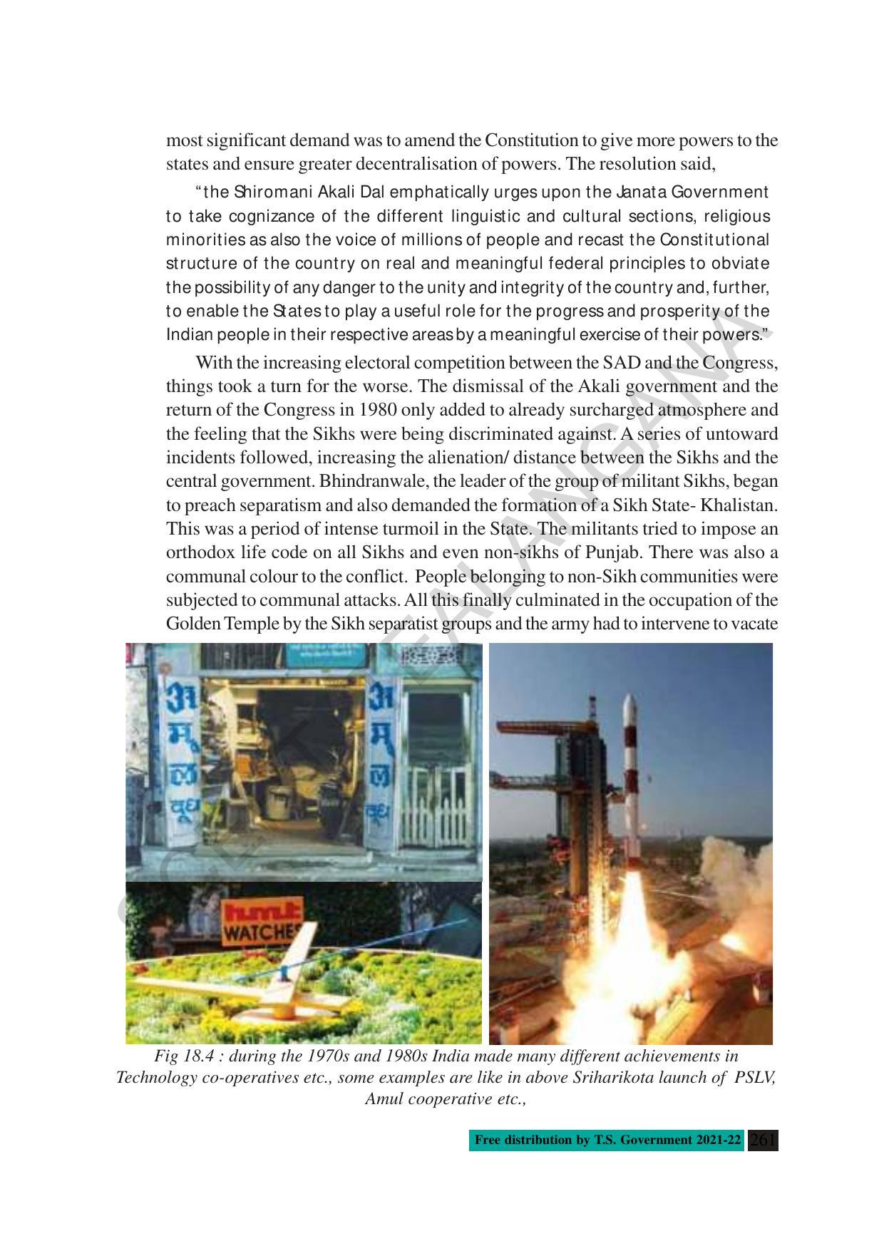 TS SCERT Class 10 Social Science (English Medium) Text Book - Page 273