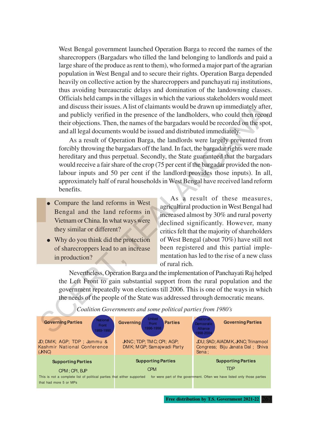 TS SCERT Class 10 Social Science (English Medium) Text Book - Page 279