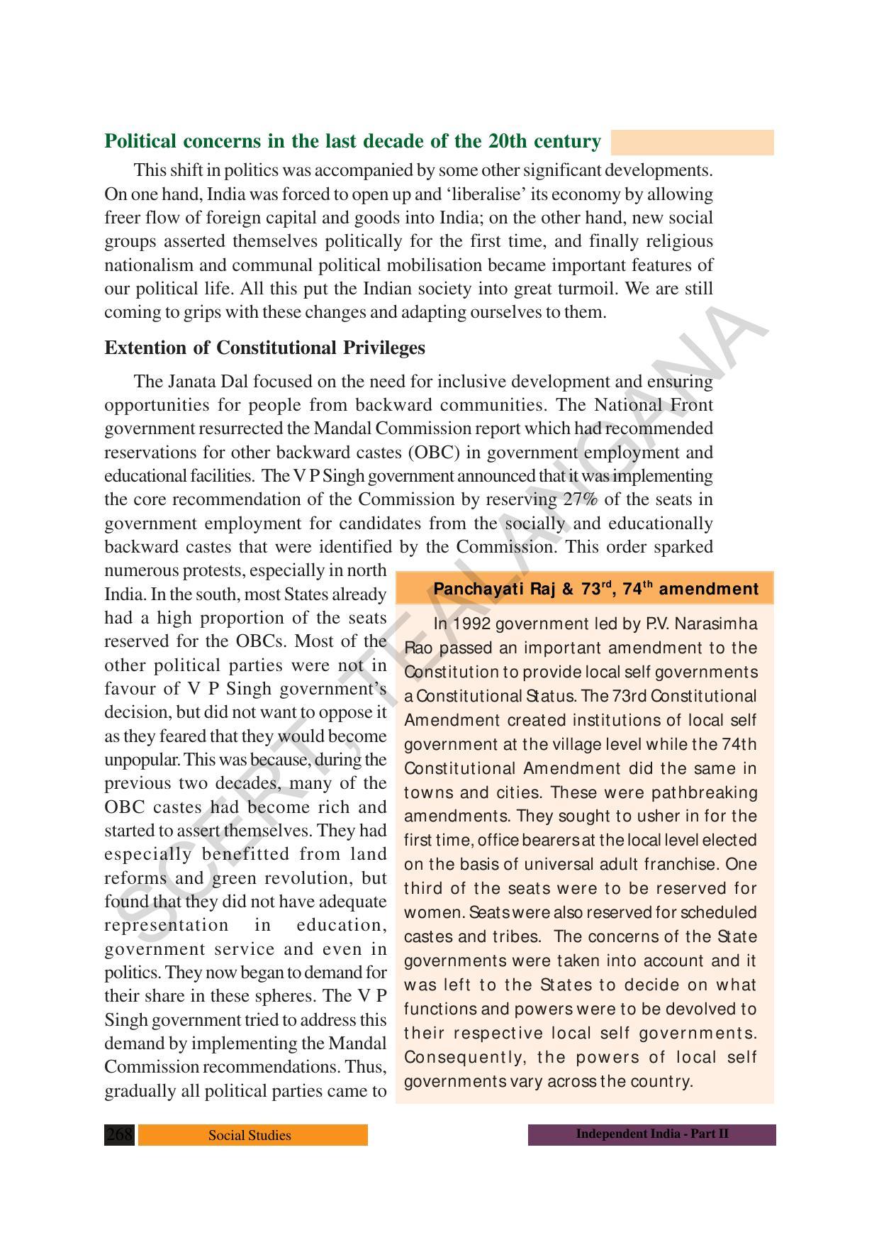 TS SCERT Class 10 Social Science (English Medium) Text Book - Page 280