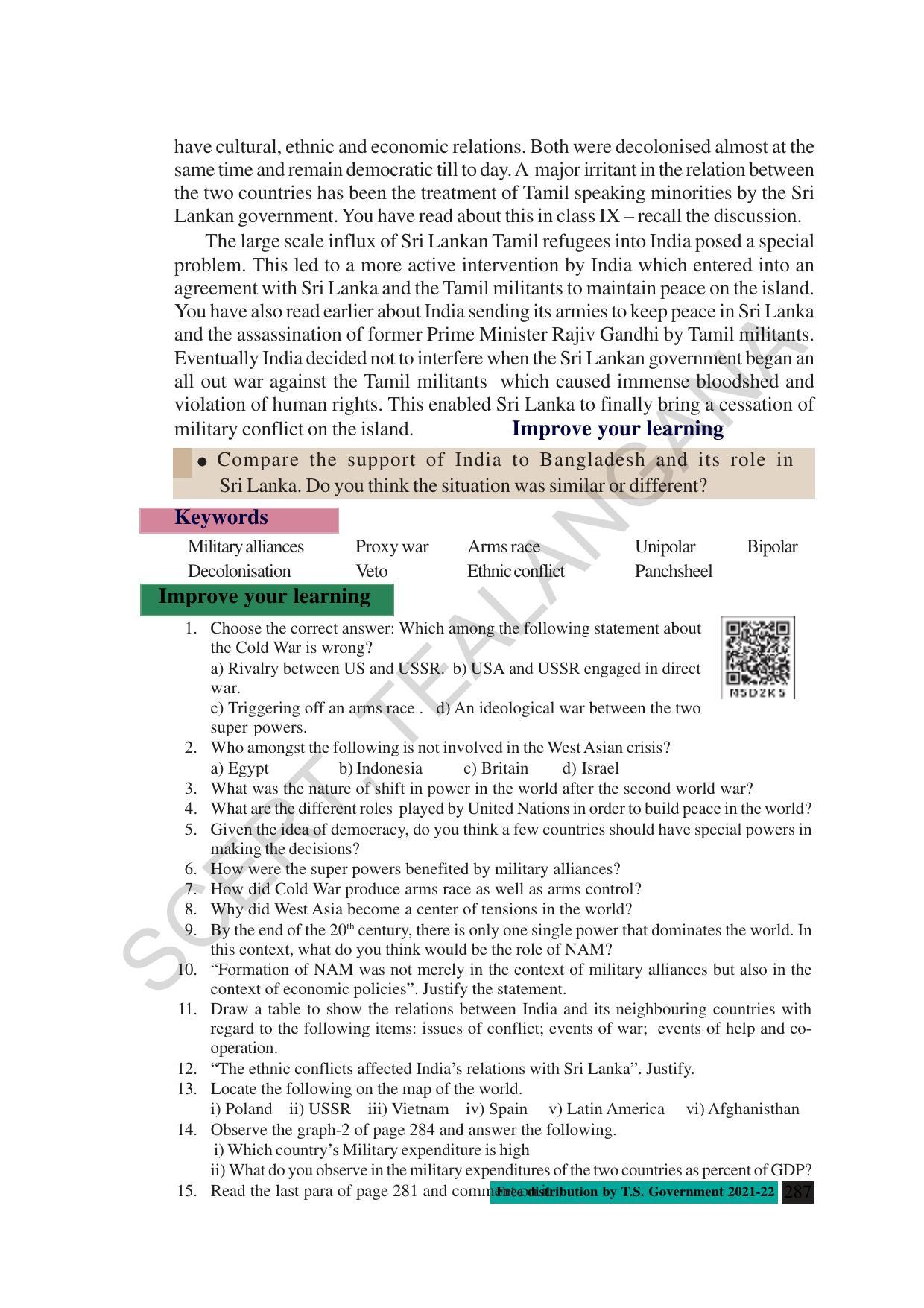 TS SCERT Class 10 Social Science (English Medium) Text Book - Page 299