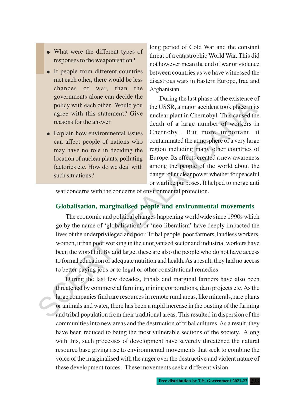 TS SCERT Class 10 Social Science (English Medium) Text Book - Page 305