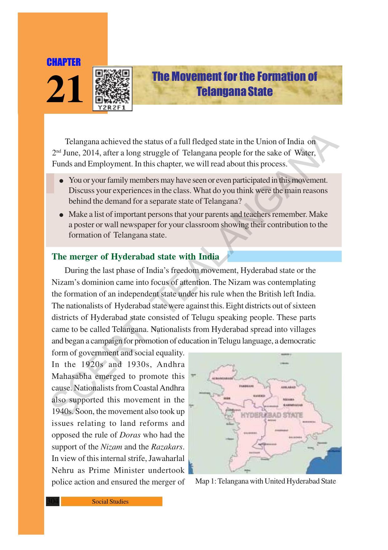 TS SCERT Class 10 Social Science (English Medium) Text Book - Page 316