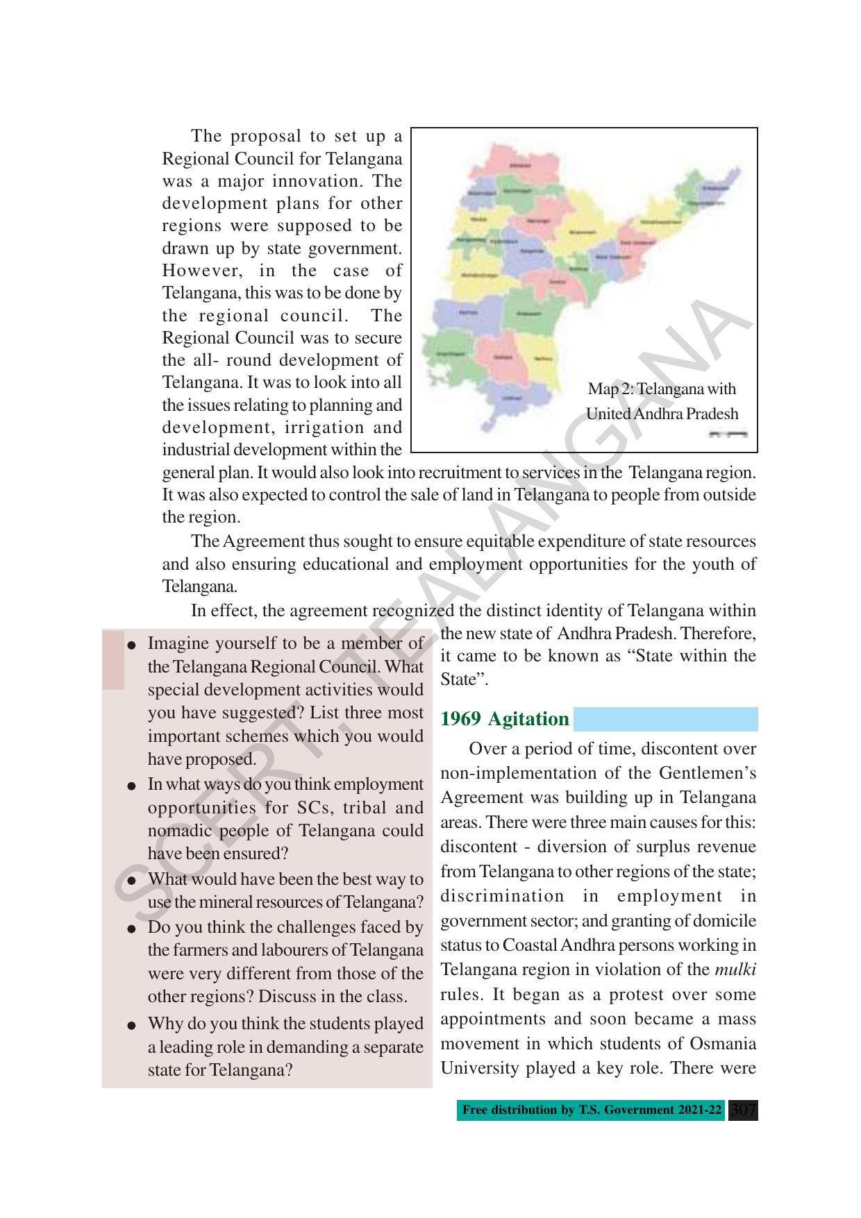 TS SCERT Class 10 Social Science (English Medium) Text Book - Page 319