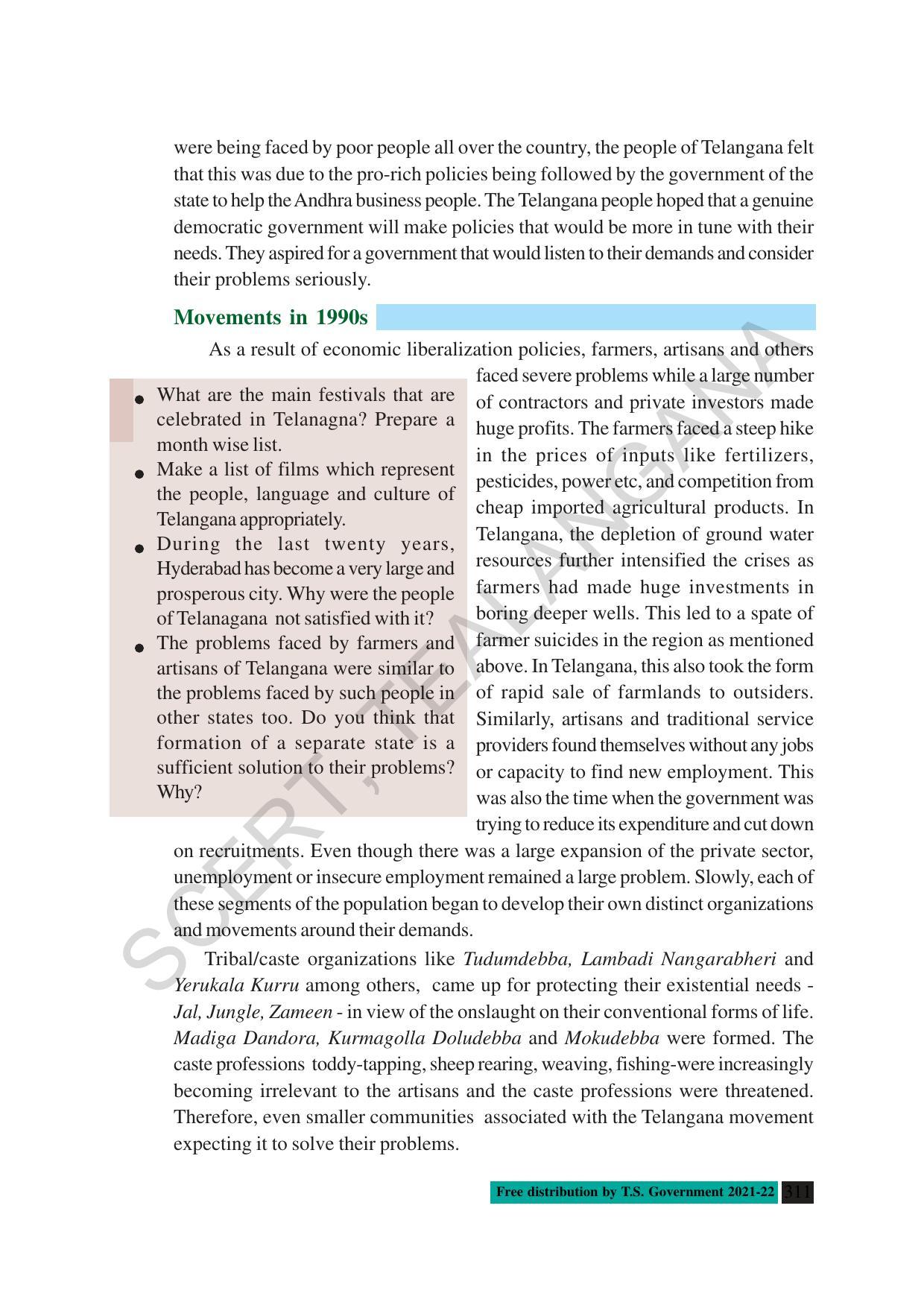 TS SCERT Class 10 Social Science (English Medium) Text Book - Page 323