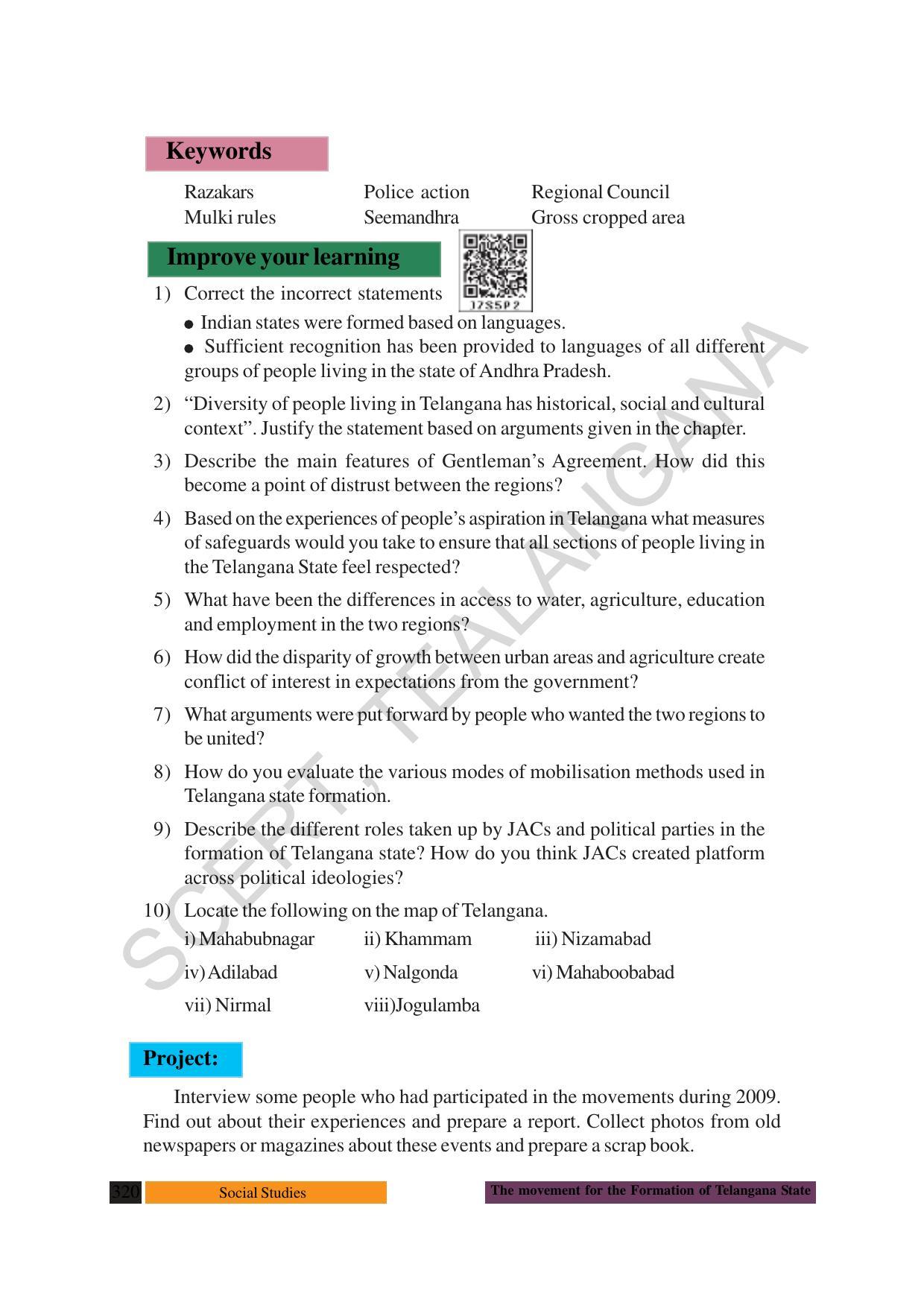 TS SCERT Class 10 Social Science (English Medium) Text Book - Page 332
