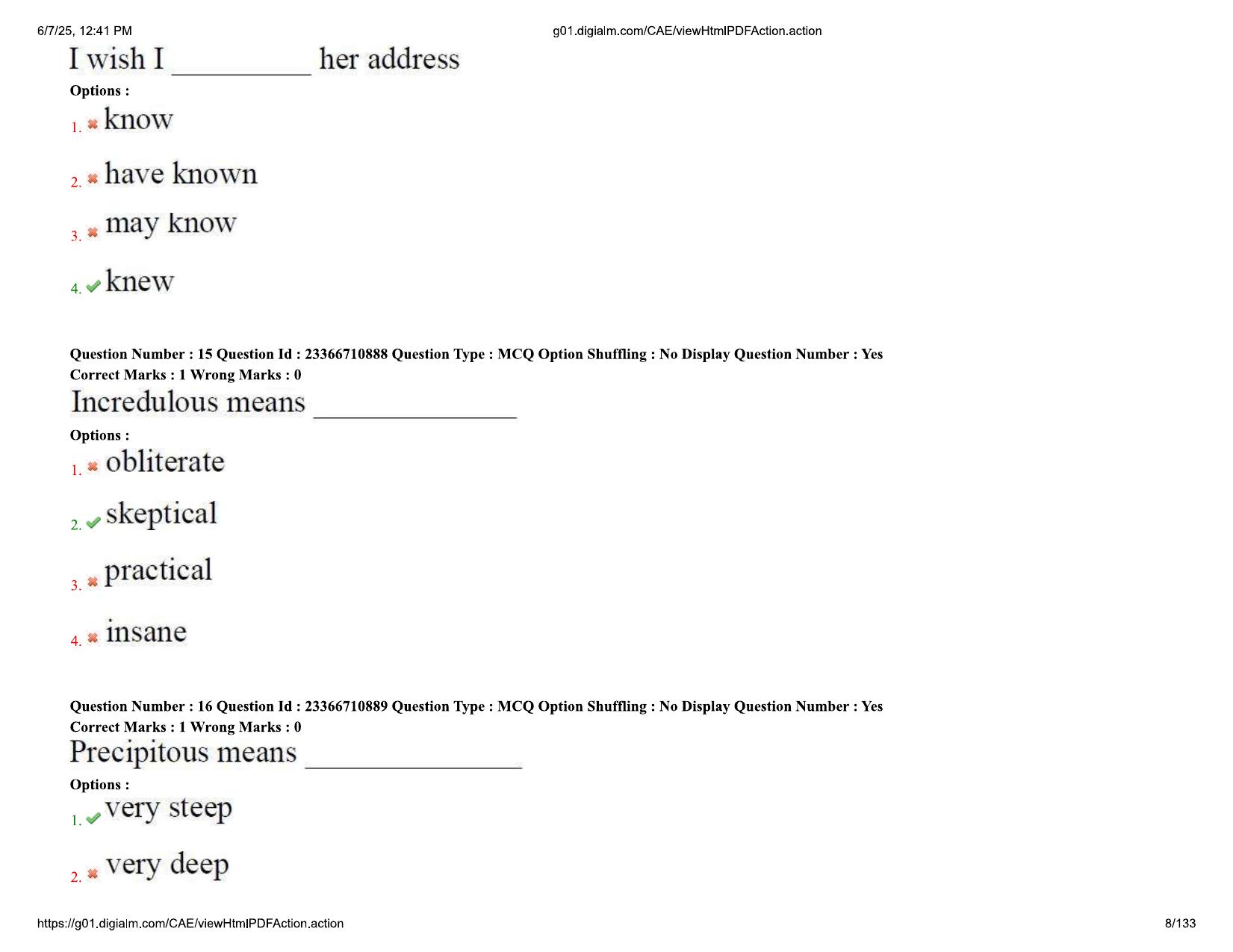 AP EDCET 2025 Biological Science Question Paper with Answer Key (URDU) - Page 8