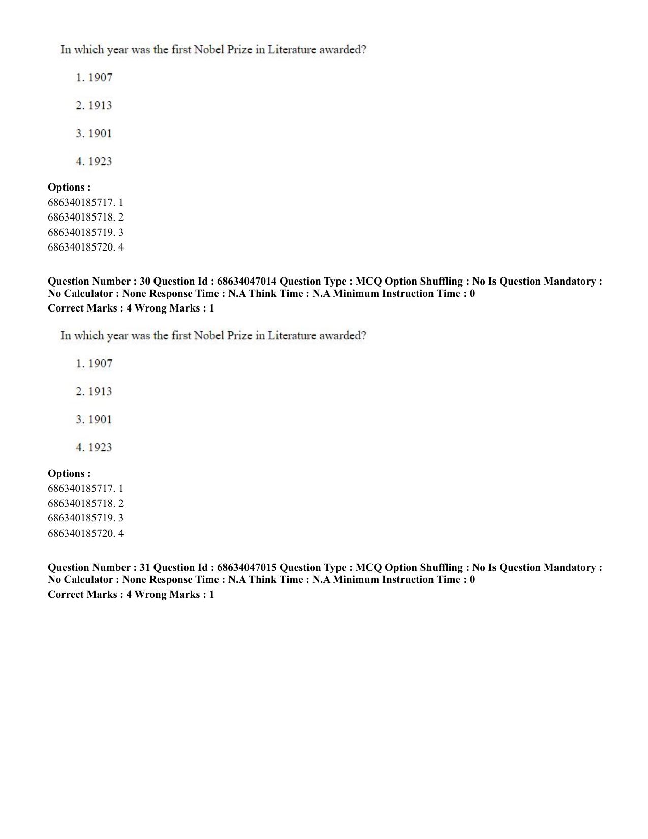 CUET PG 2023: LAQP01 – English (Hin)-Shift 2 (30-06-2023) Question Paper - Page 32