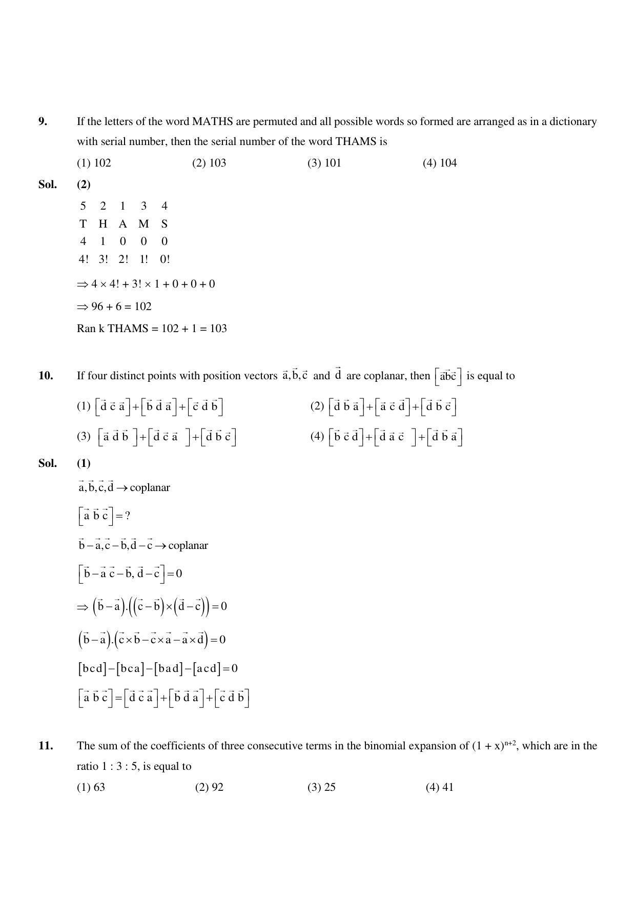 JEE Mains 2023: 11th April 2023 Shift-2 (Evening) Question Paper With Solution (April, Session-2)) - Page 6