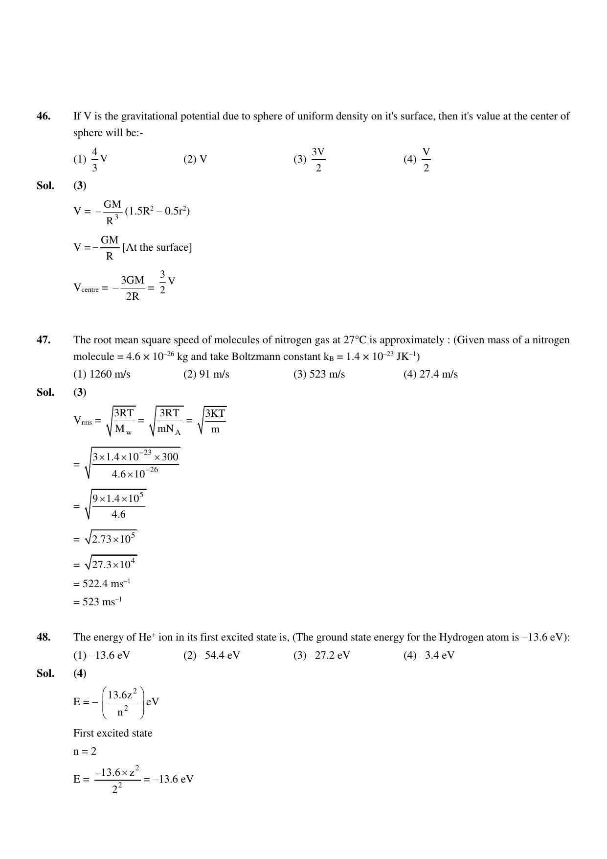 JEE Mains 2023: 11th April 2023 Shift-2 (Evening) Question Paper With Solution (April, Session-2)) - Page 22