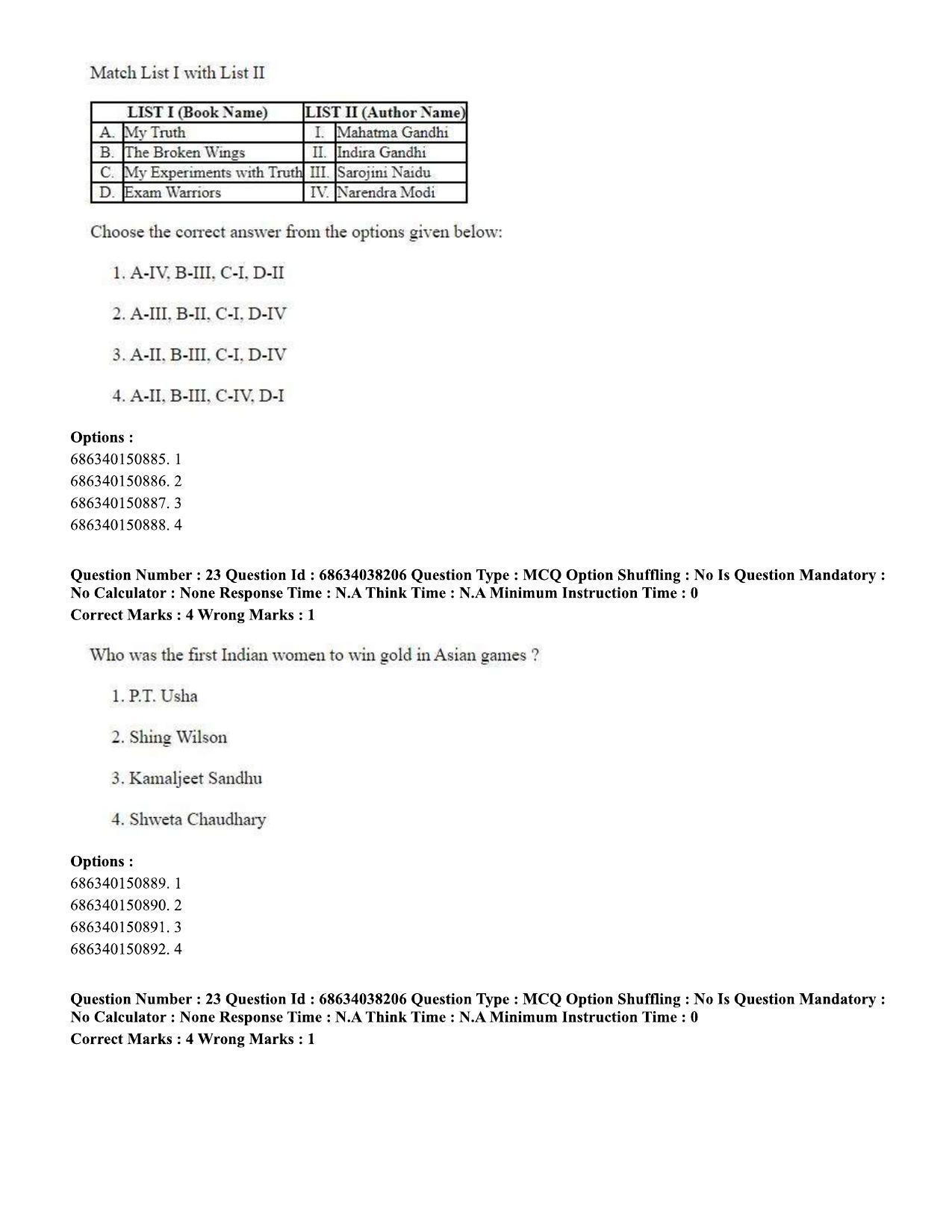CUET PG 2023: SCQP08 – Chemistry (Eng) - Shift 2 (25-06-2023) Question Paper - Page 24