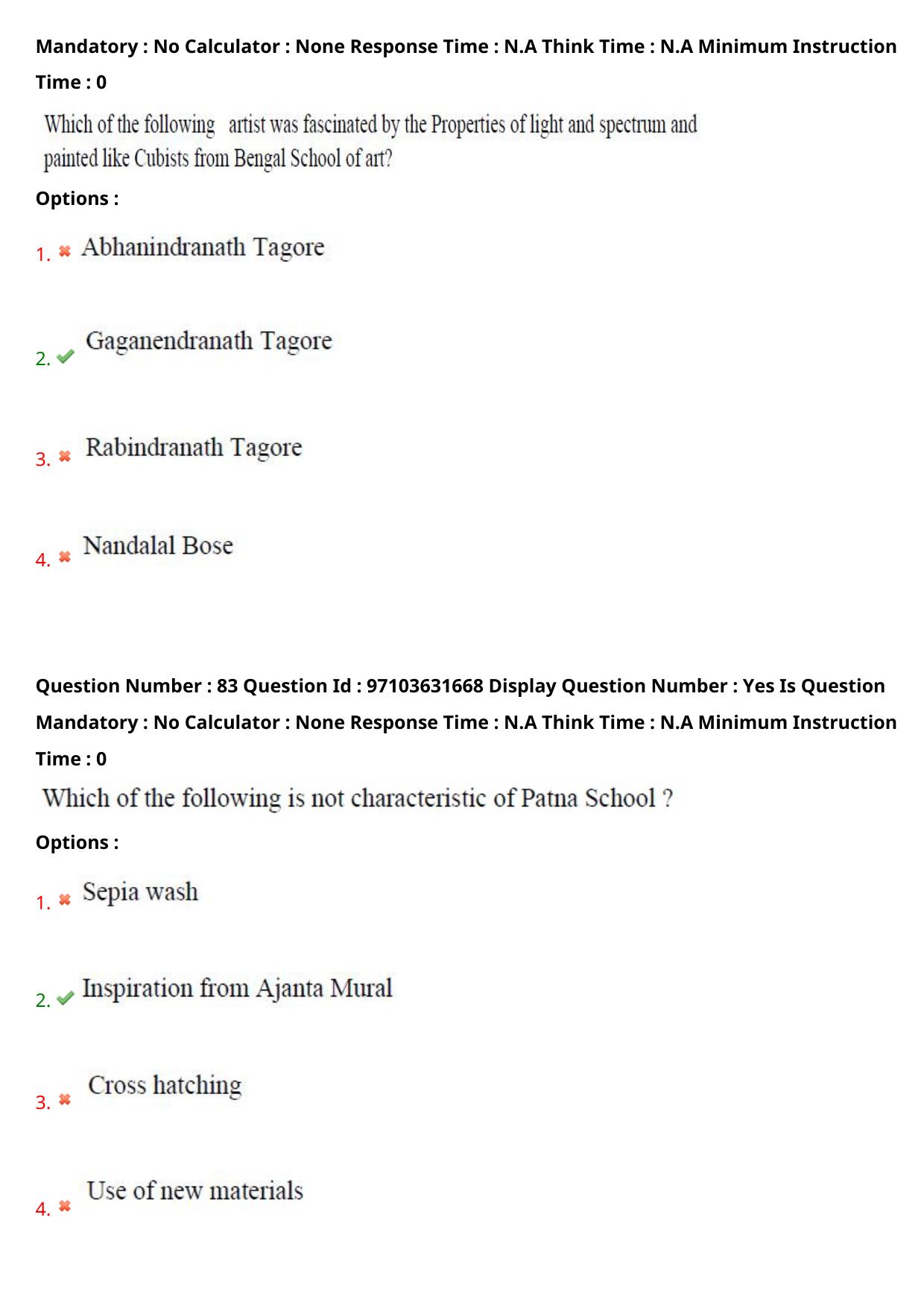 AP RCET 2024 Fine Arts Question Paper (03-05-2024 (Friday) Session-II) - Page 49