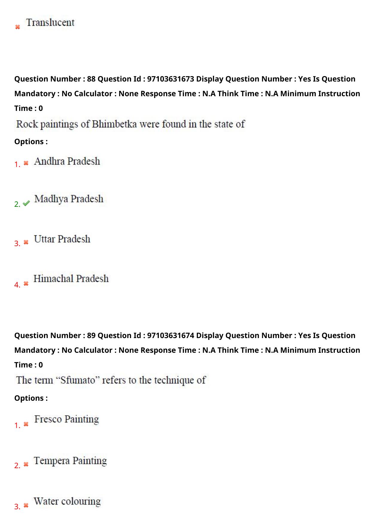 AP RCET 2024 Fine Arts Question Paper (03-05-2024 (Friday) Session-II) - Page 52