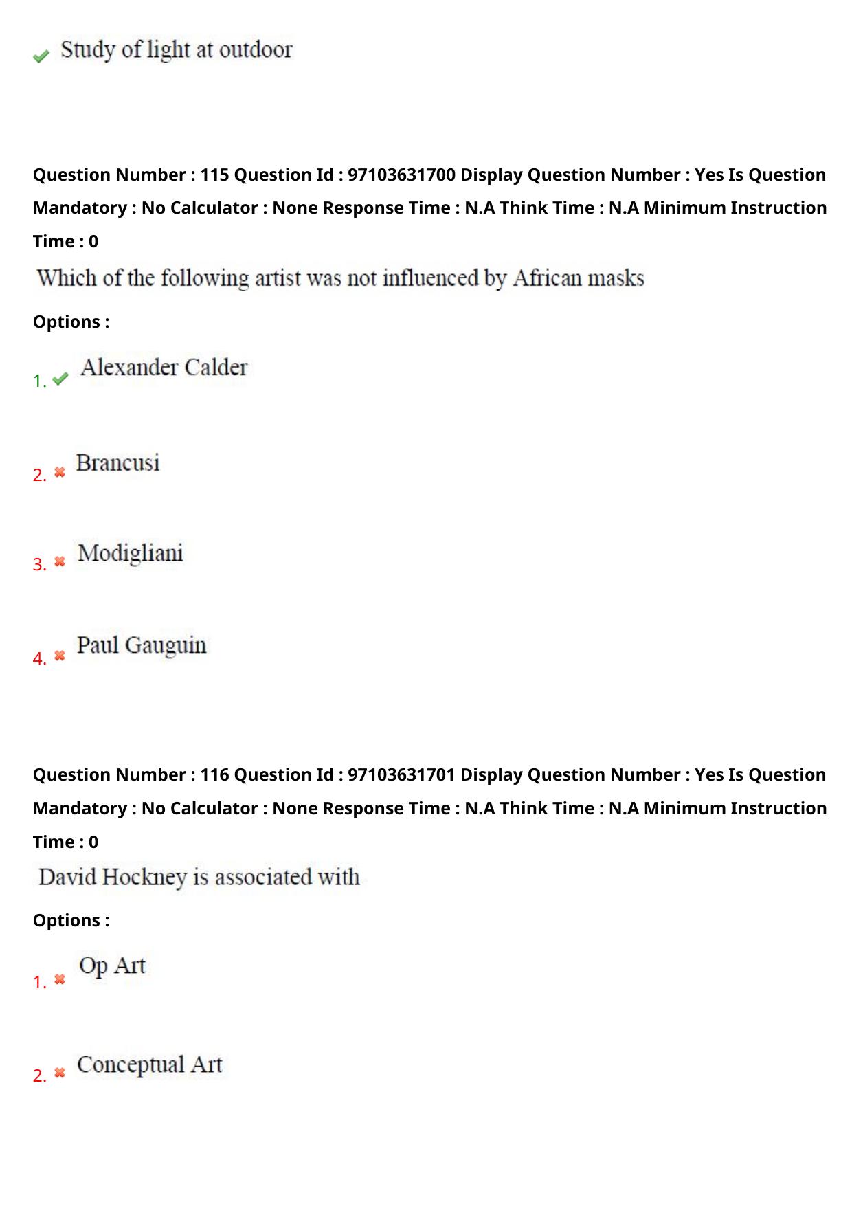 AP RCET 2024 Fine Arts Question Paper (03-05-2024 (Friday) Session-II) - Page 66