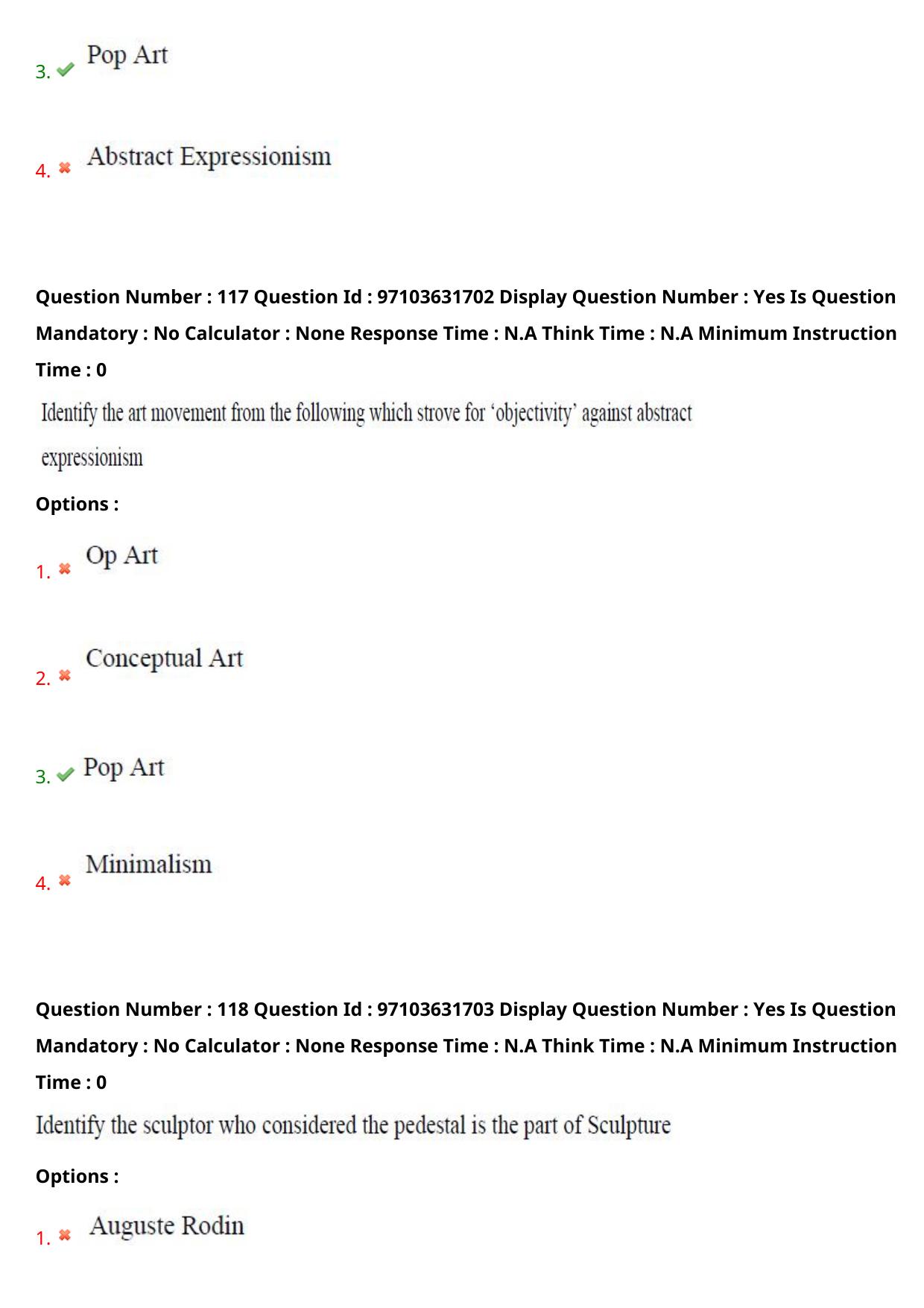 AP RCET 2024 Fine Arts Question Paper (03-05-2024 (Friday) Session-II) - Page 67