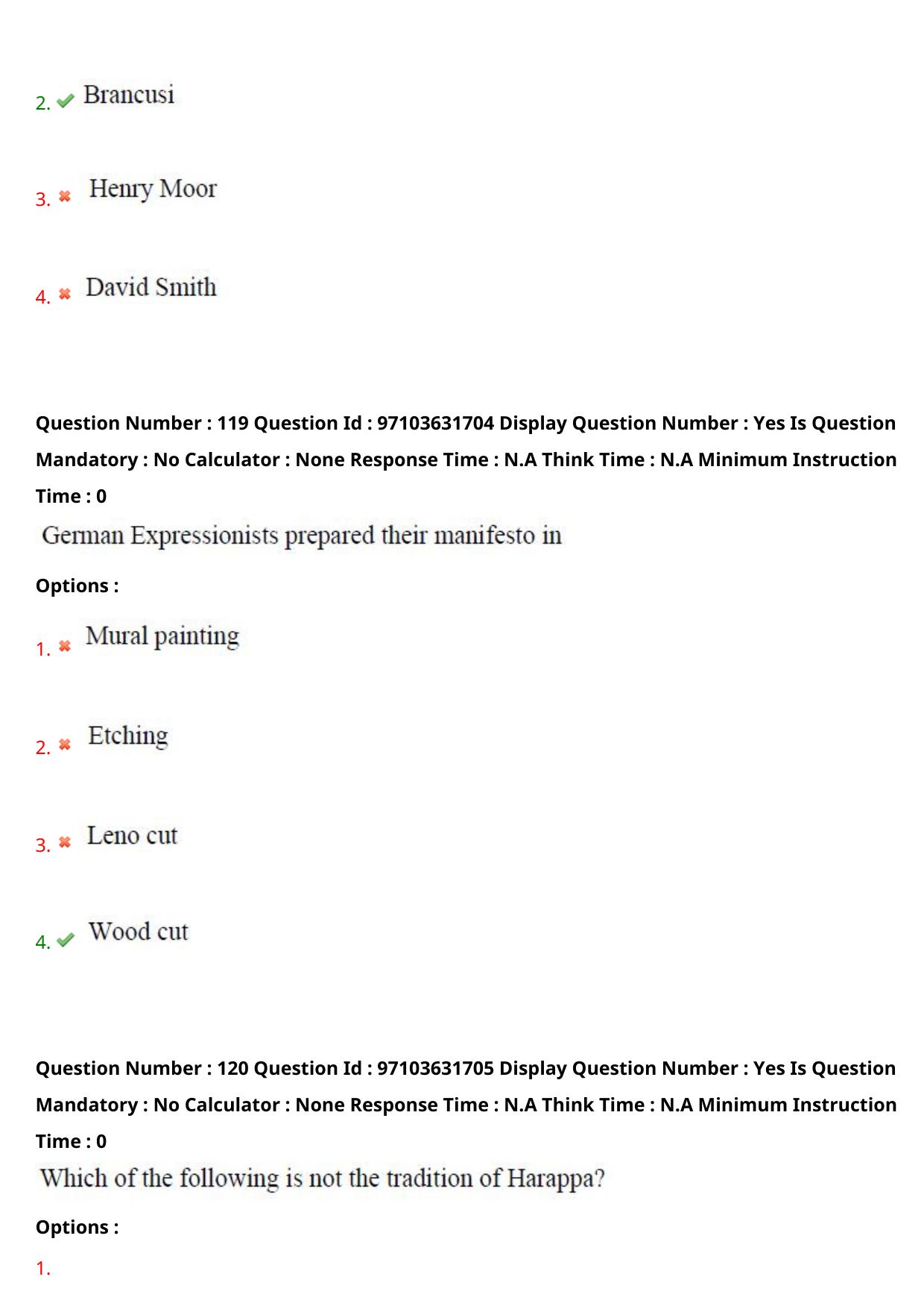 AP RCET 2024 Fine Arts Question Paper (03-05-2024 (Friday) Session-II) - Page 68