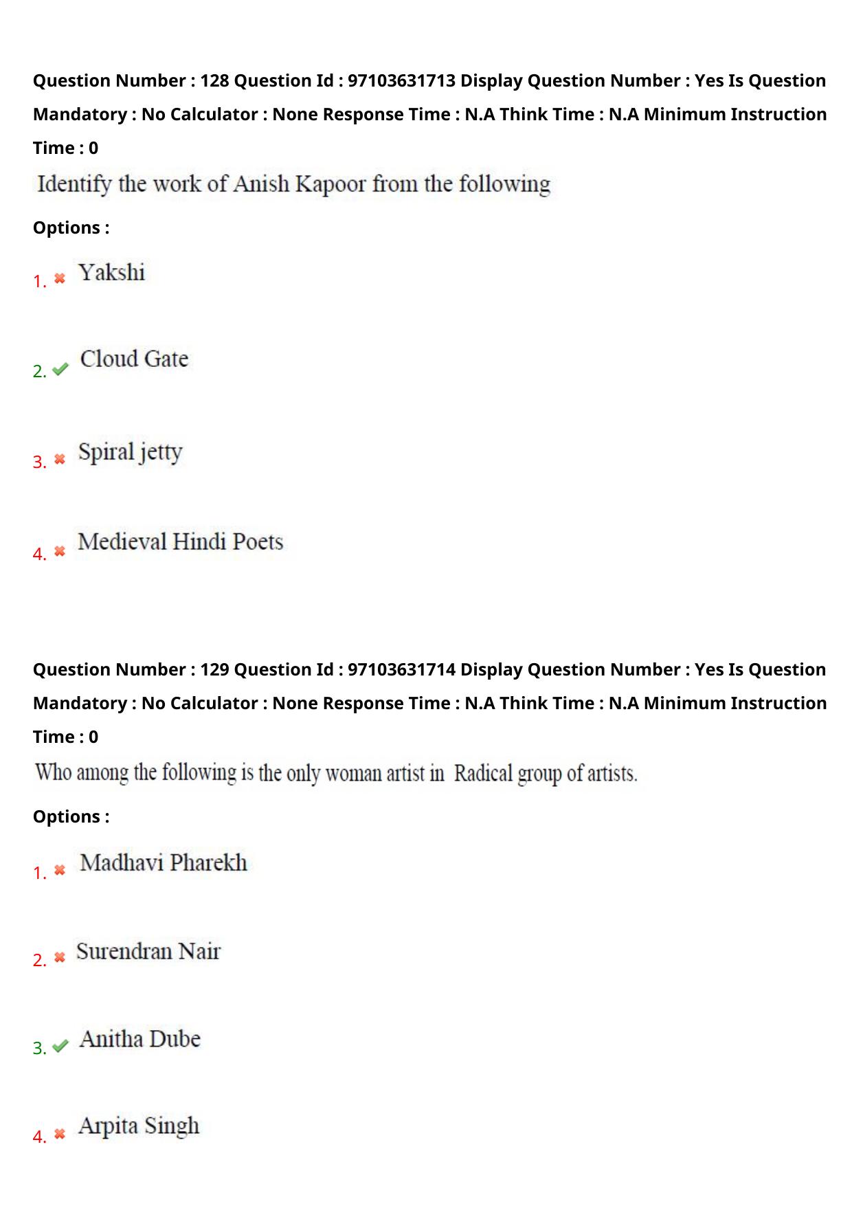 AP RCET 2024 Fine Arts Question Paper (03-05-2024 (Friday) Session-II) - Page 73