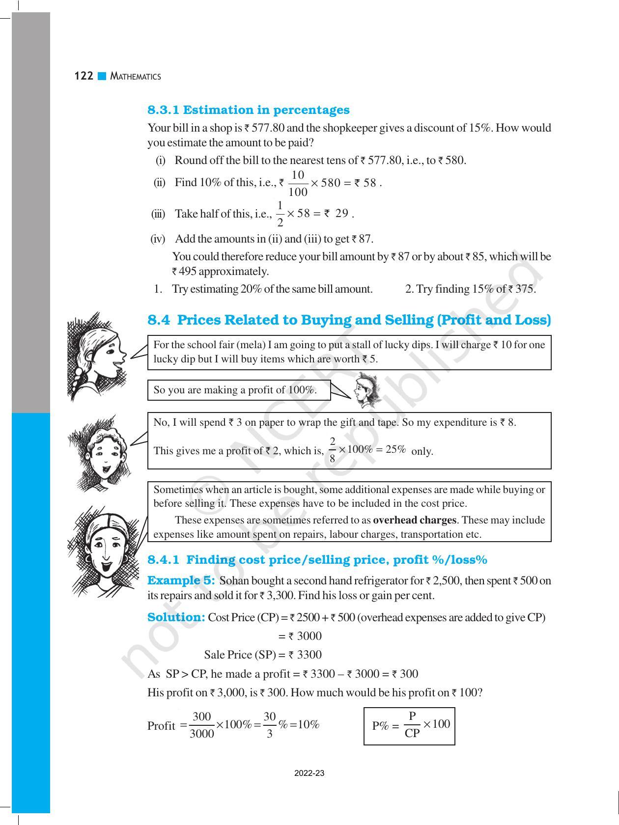 NCERT Book for Class 8 Maths Chapter 8 Comparing Quantities - Page 6